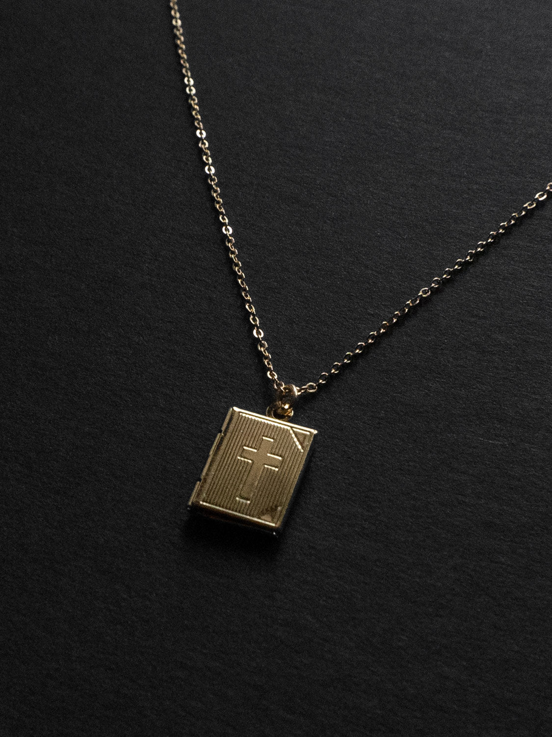 Book Locket Huggies - Gold