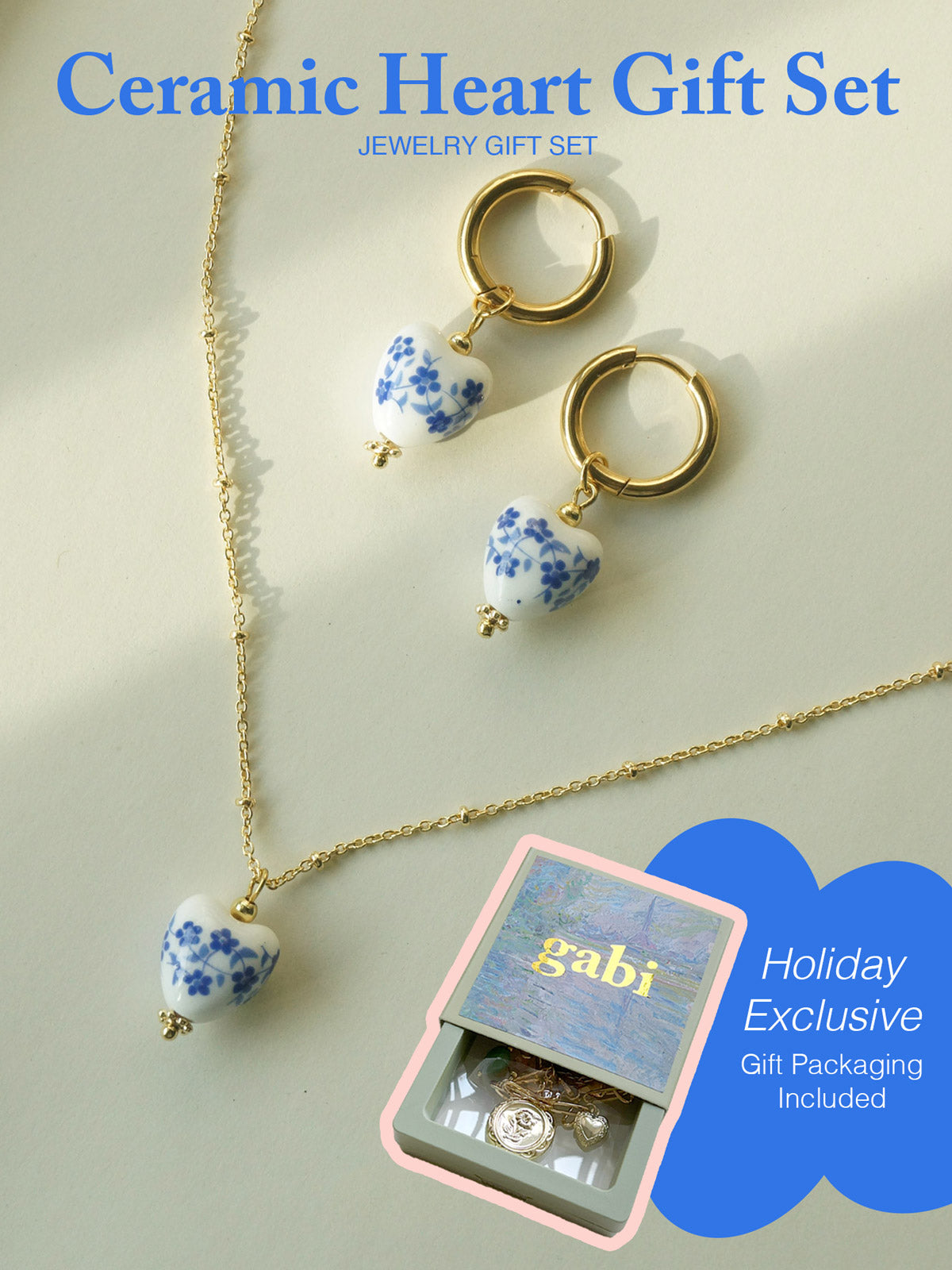 Ceramic Heart Gift Set