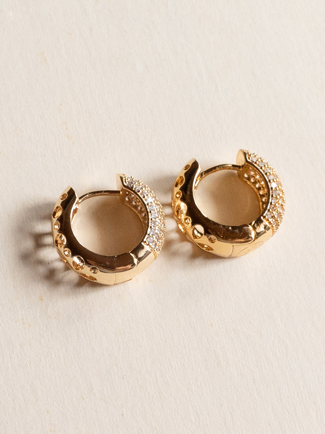 Chunky Gemstone Hoops1