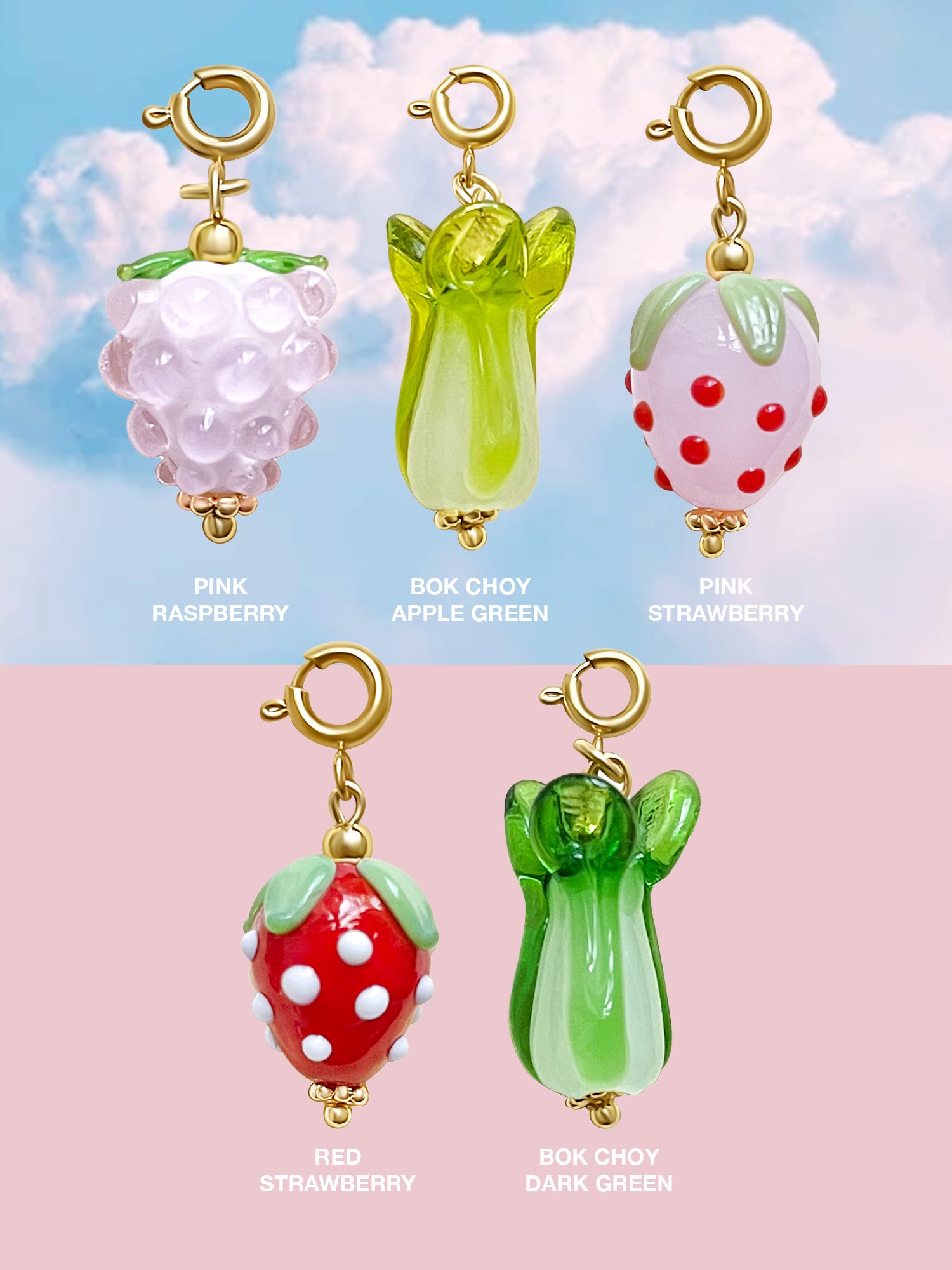 Glass Fruit And Veggie Charm (The Charm Bar)