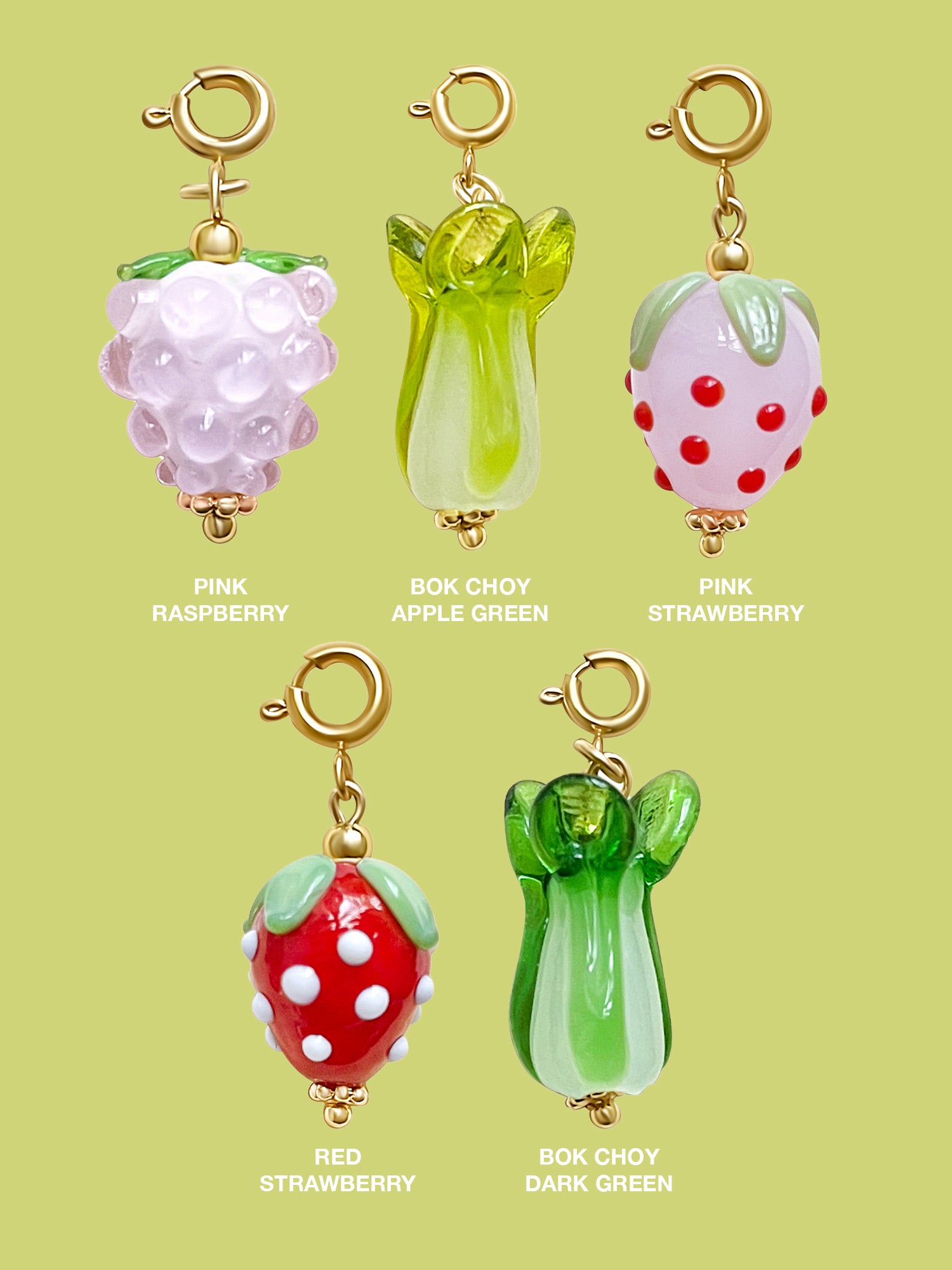 Glass Fruit And Veggie Charm (The Charm Bar)