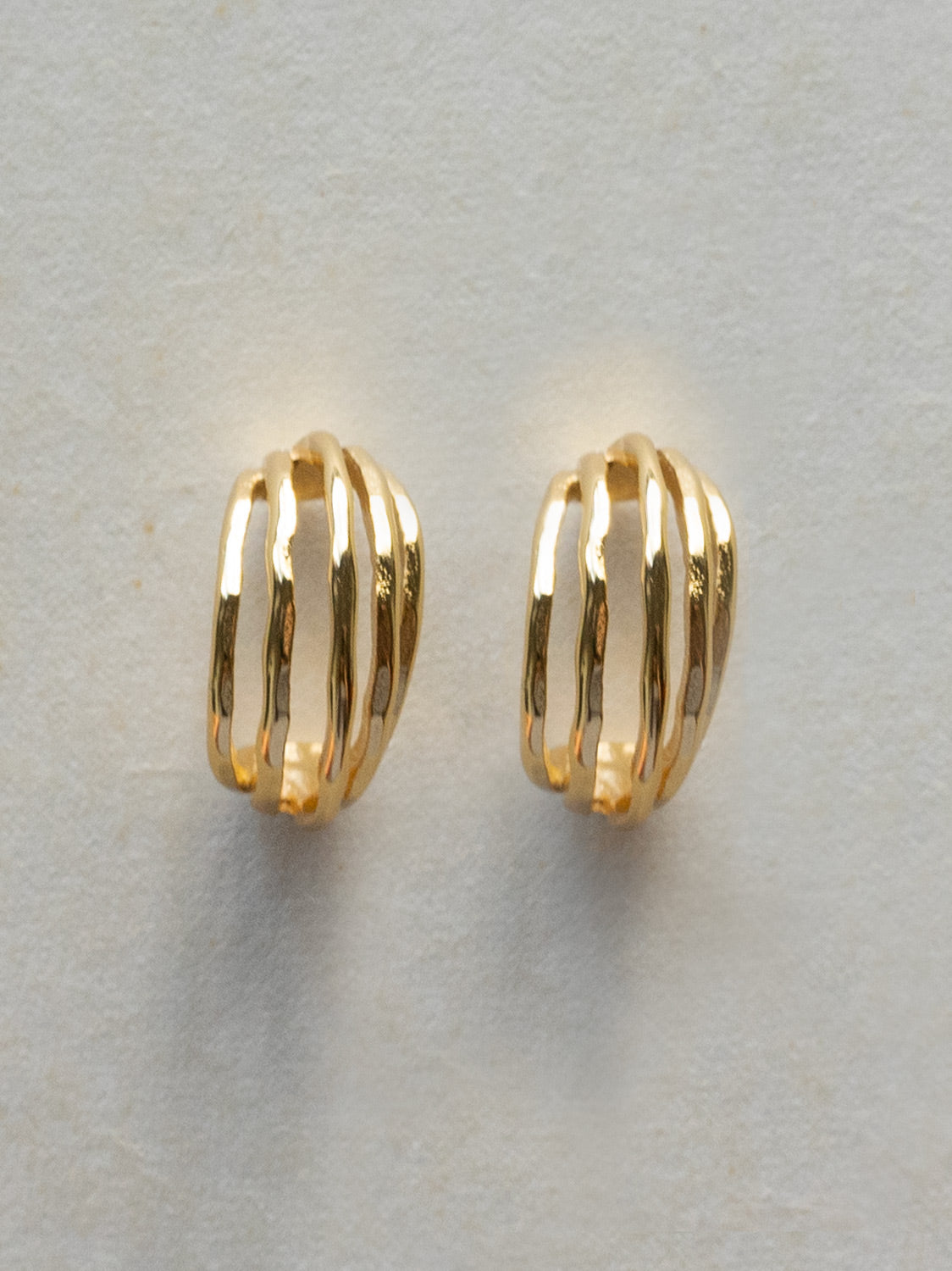 Divergent Earrings   Stainless Steel  Gold2