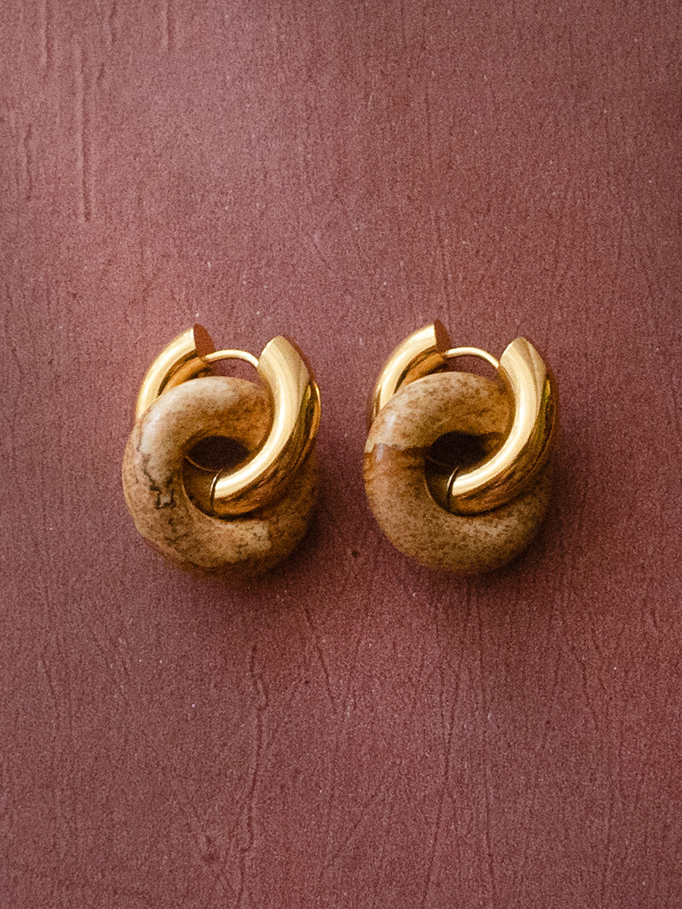 Donut Hoops, Silver - Sandstone
