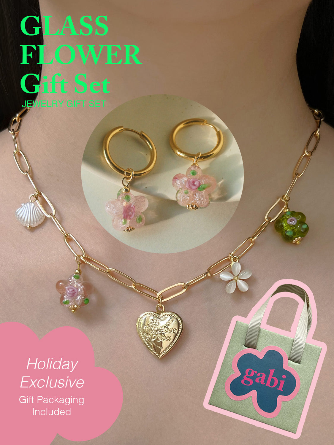 GLASS FLOWER Gift Set