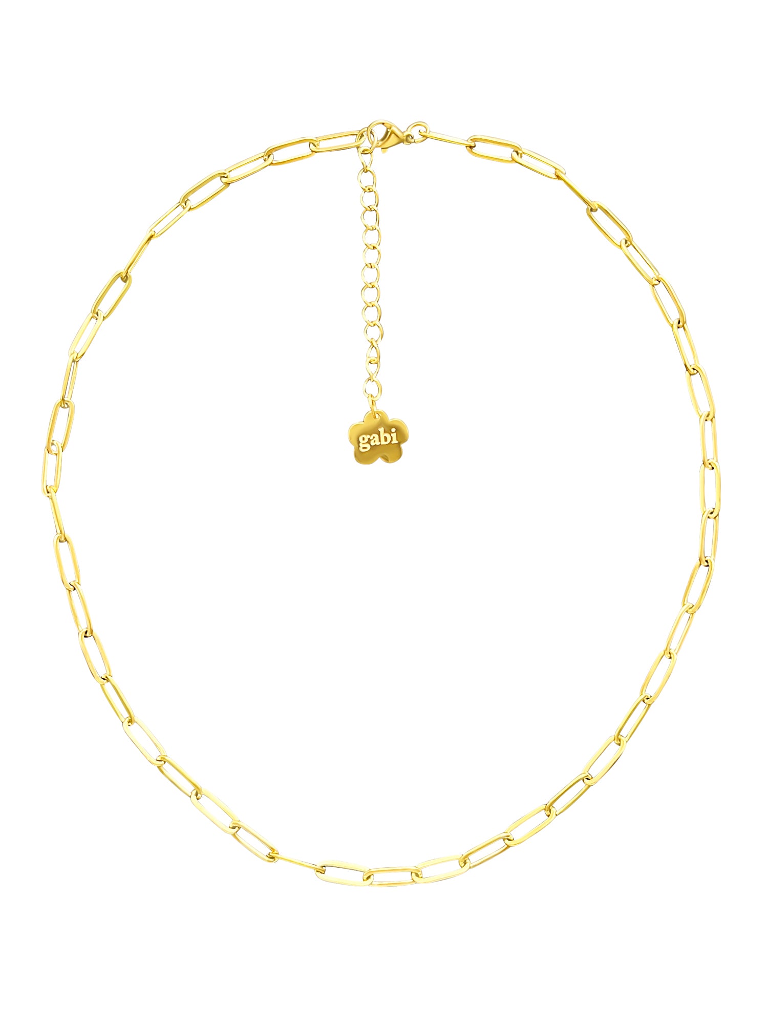 Gabi Charm Necklace (Gold-Plated Stainless Steel)