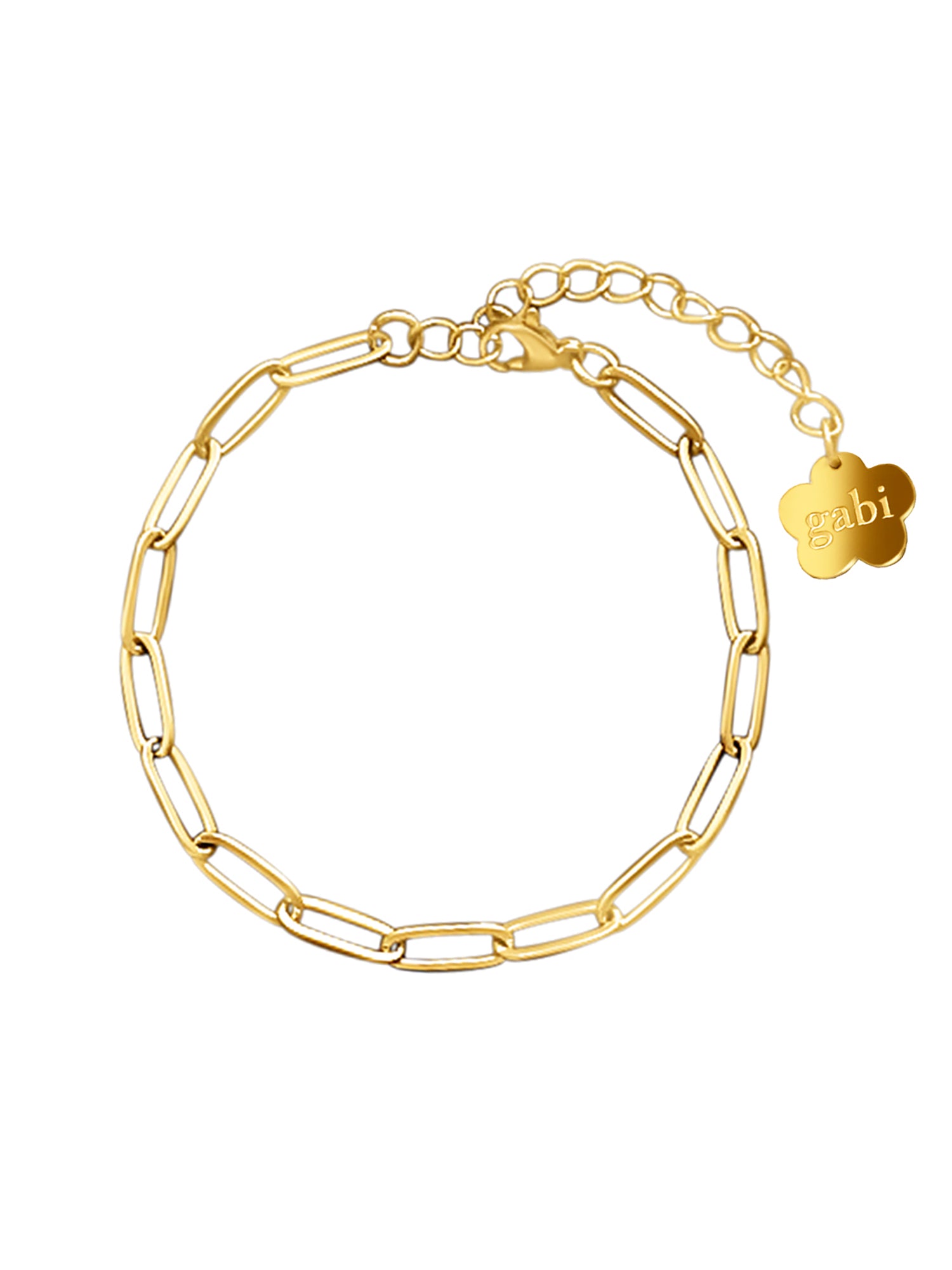 Gabi Charm Bracelet (Gold-Plated Stainless Steel)