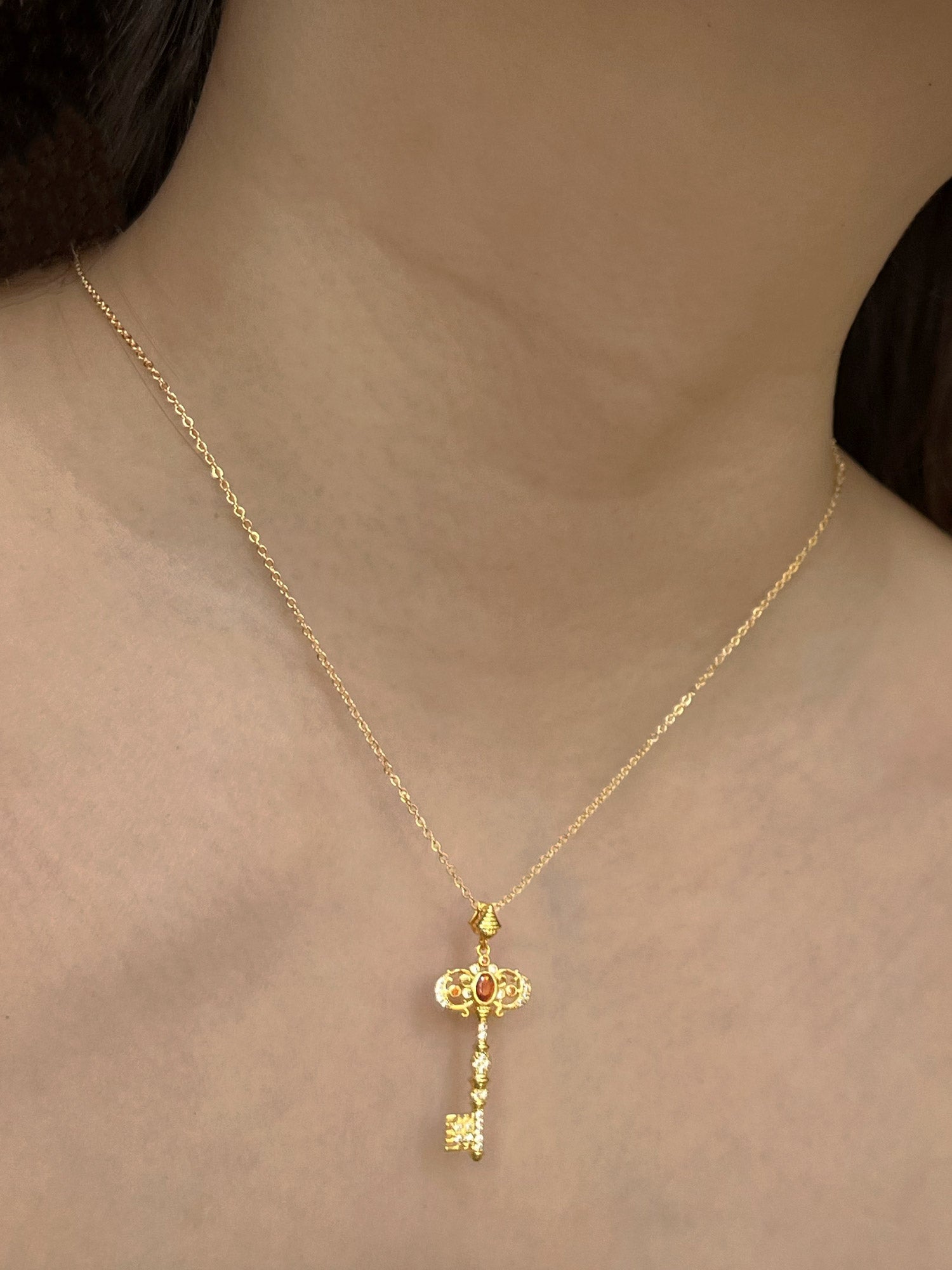 Intricate Key Necklace