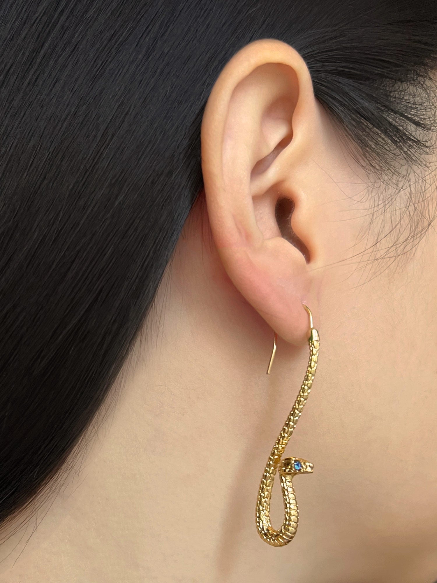 Long Serpent Earrings