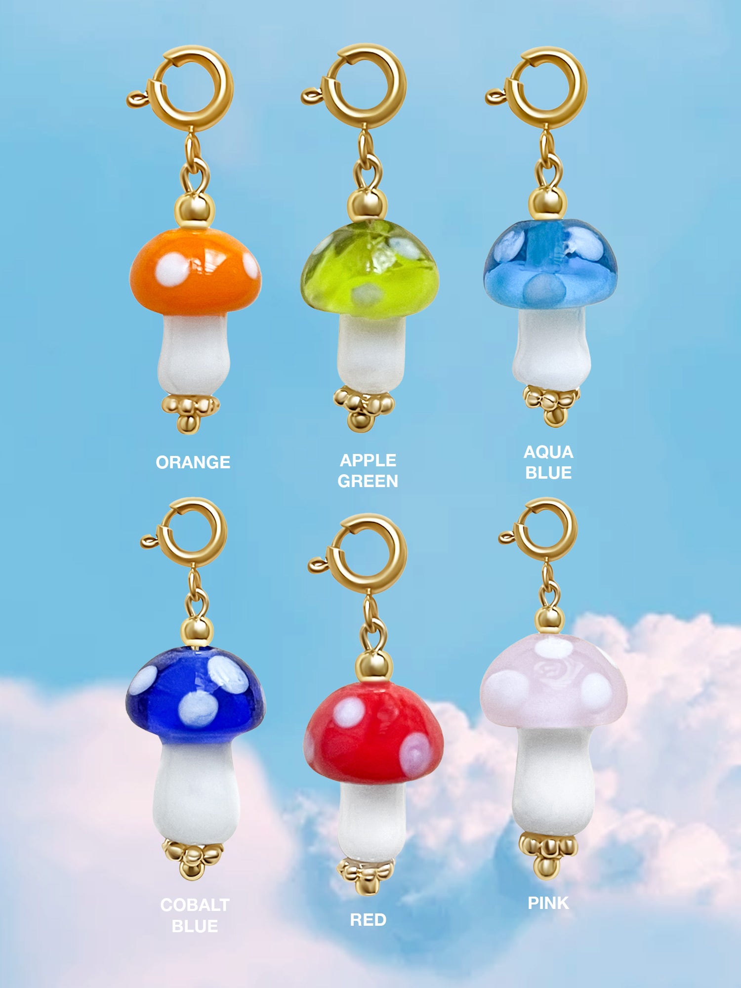 Glass Mushroom Charm (The Charm Bar)