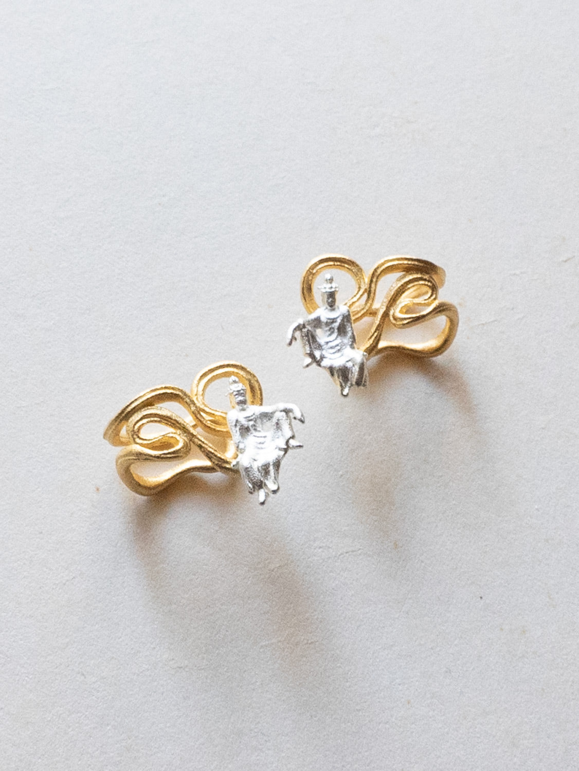 Nirvana Ear Cuff   Silver Buddha2