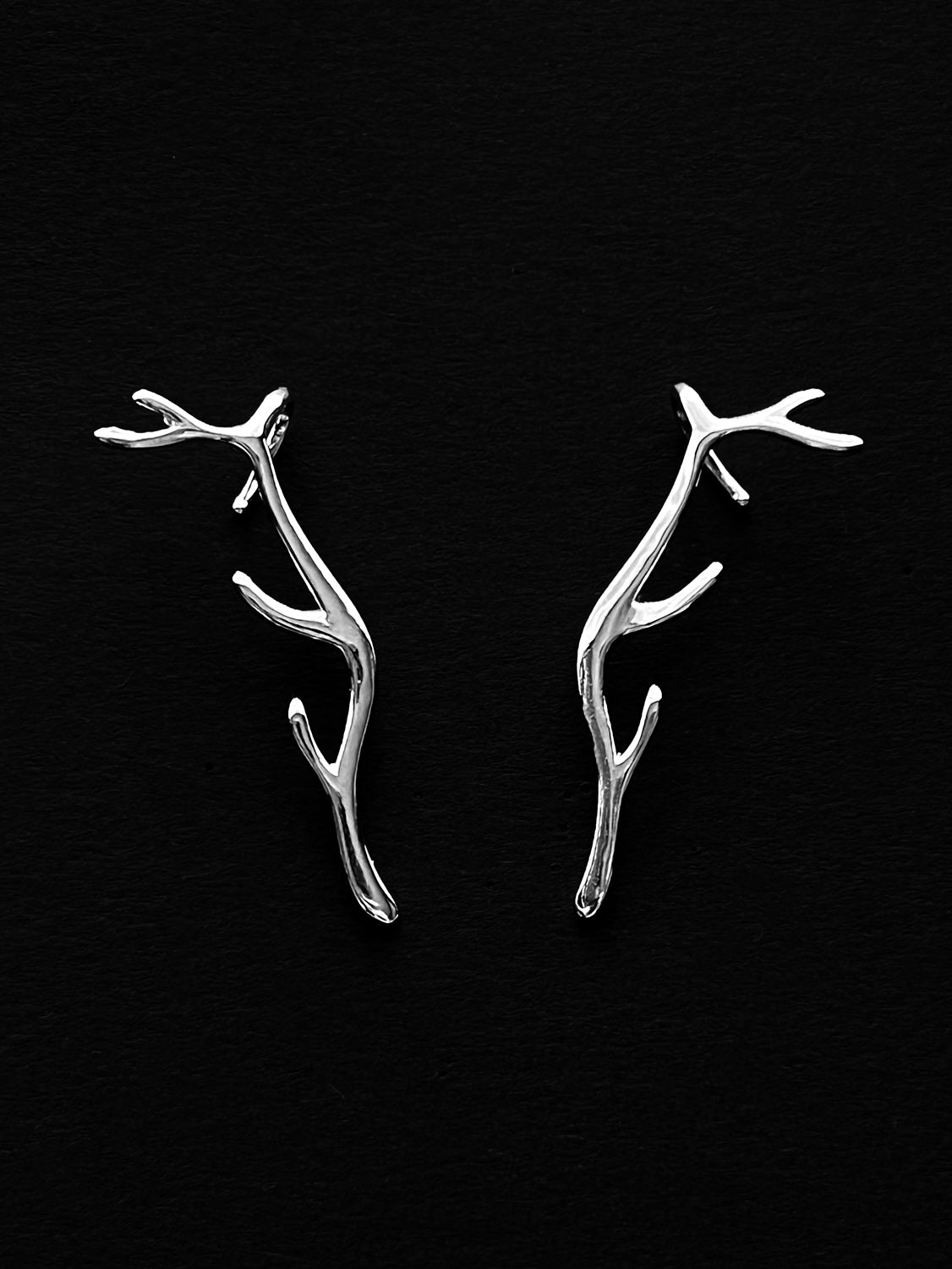 The Elk’s Antlers Earrings - Silver