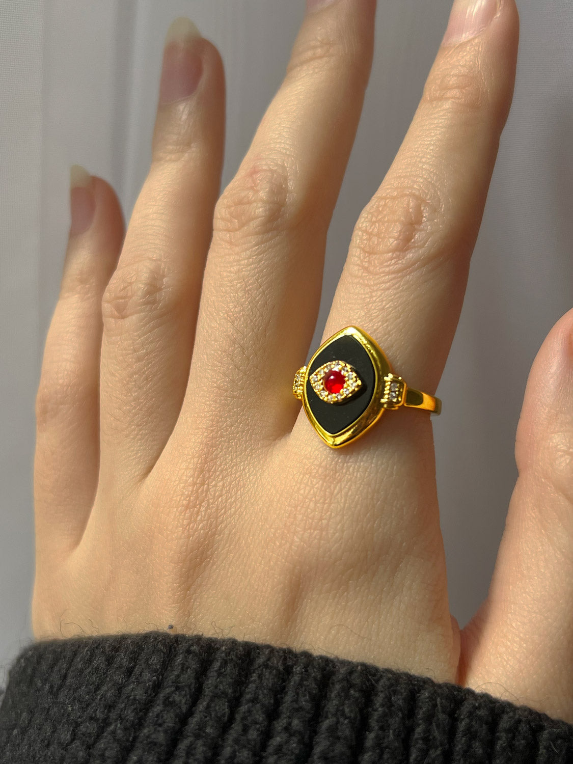 The Grand Evil Eye Ring - Gold