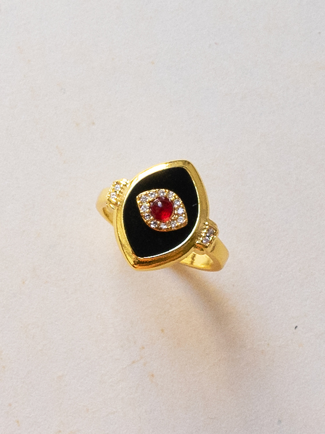 The Grand Evil Eye Ring   Gold3