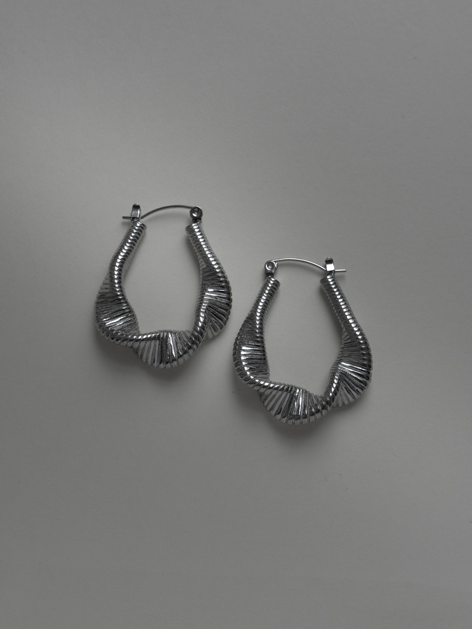Créoles Fluid Waves - Argent