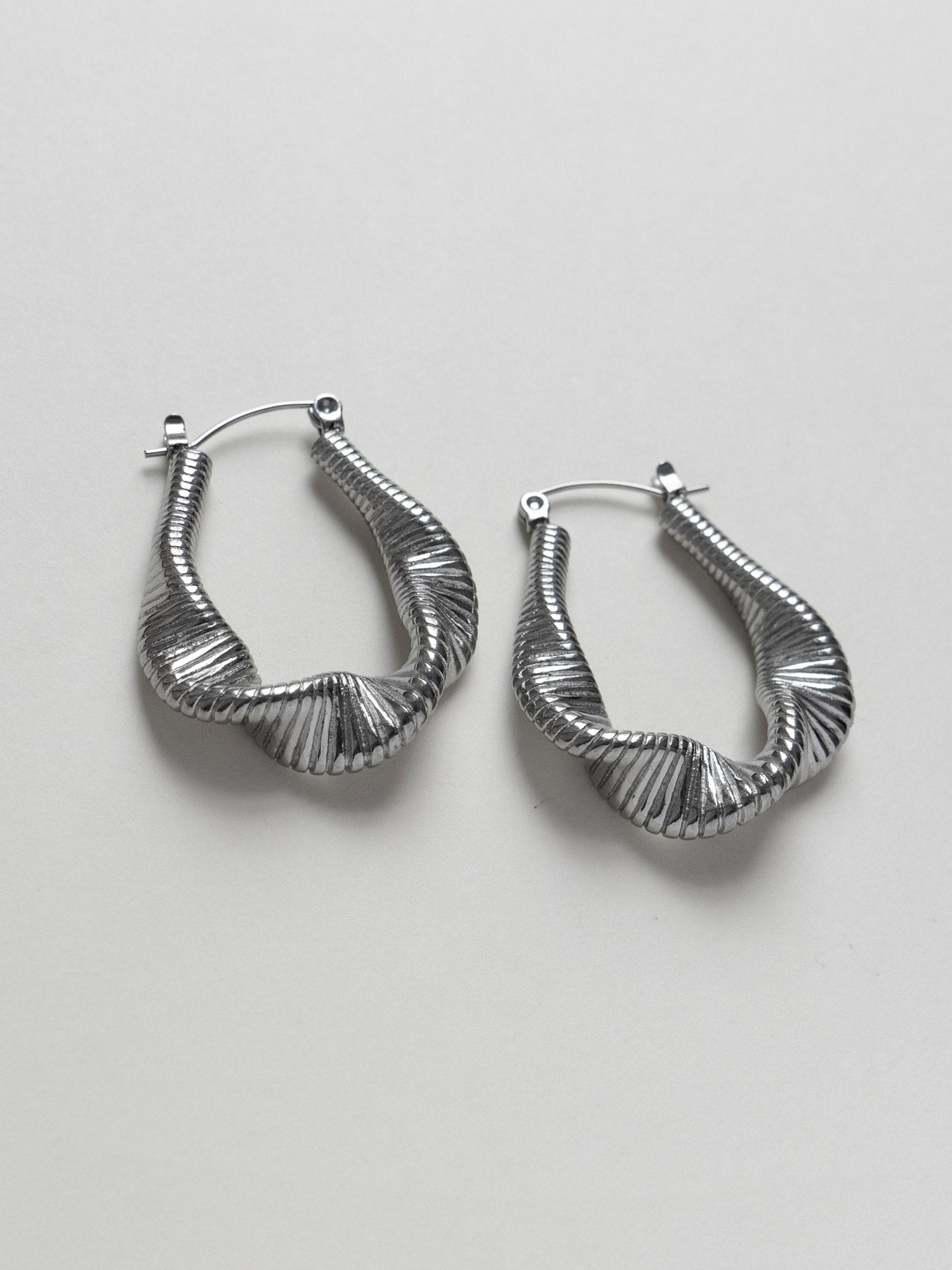 Créoles Fluid Waves - Argent