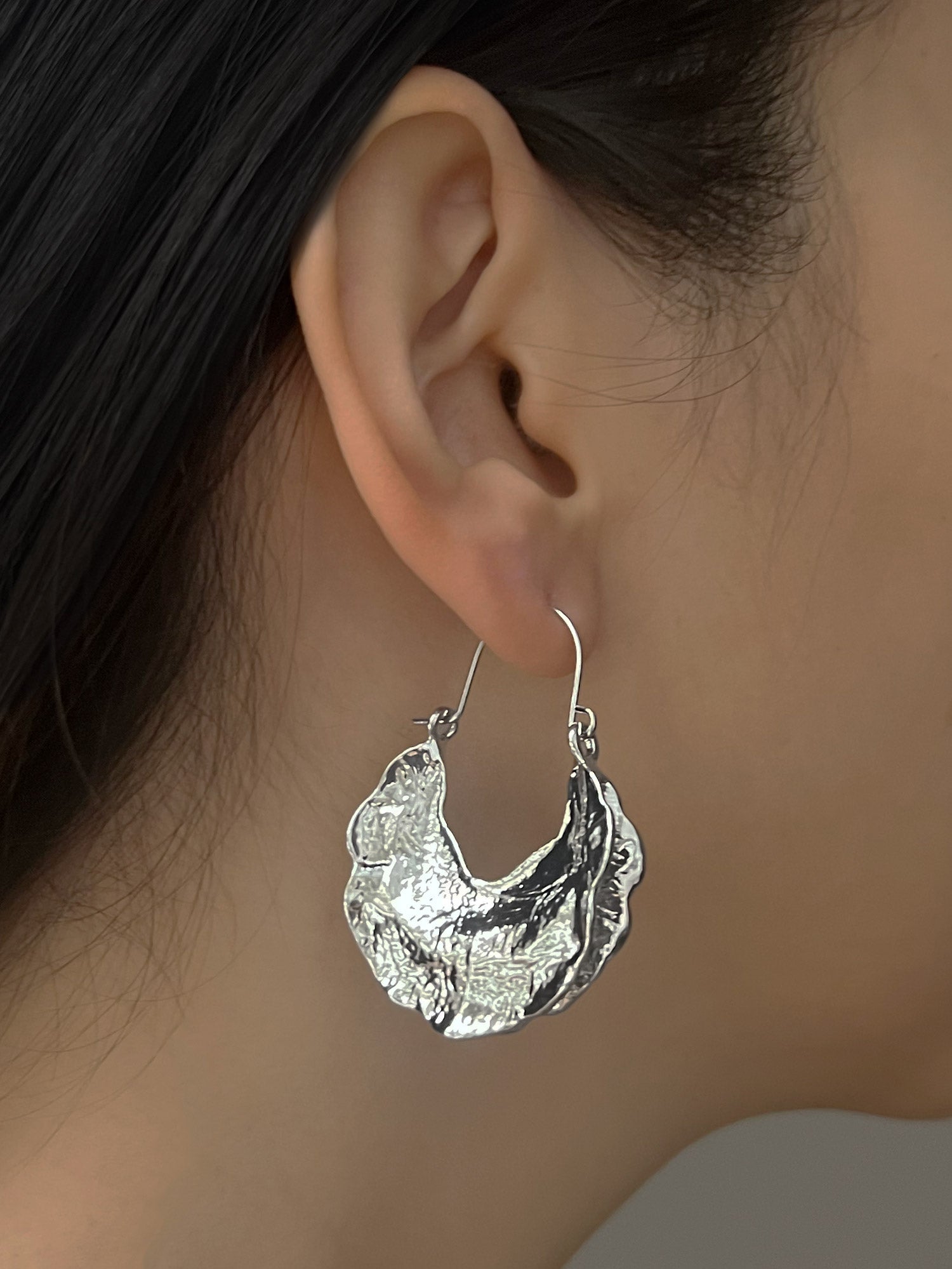 foil hoops silver model