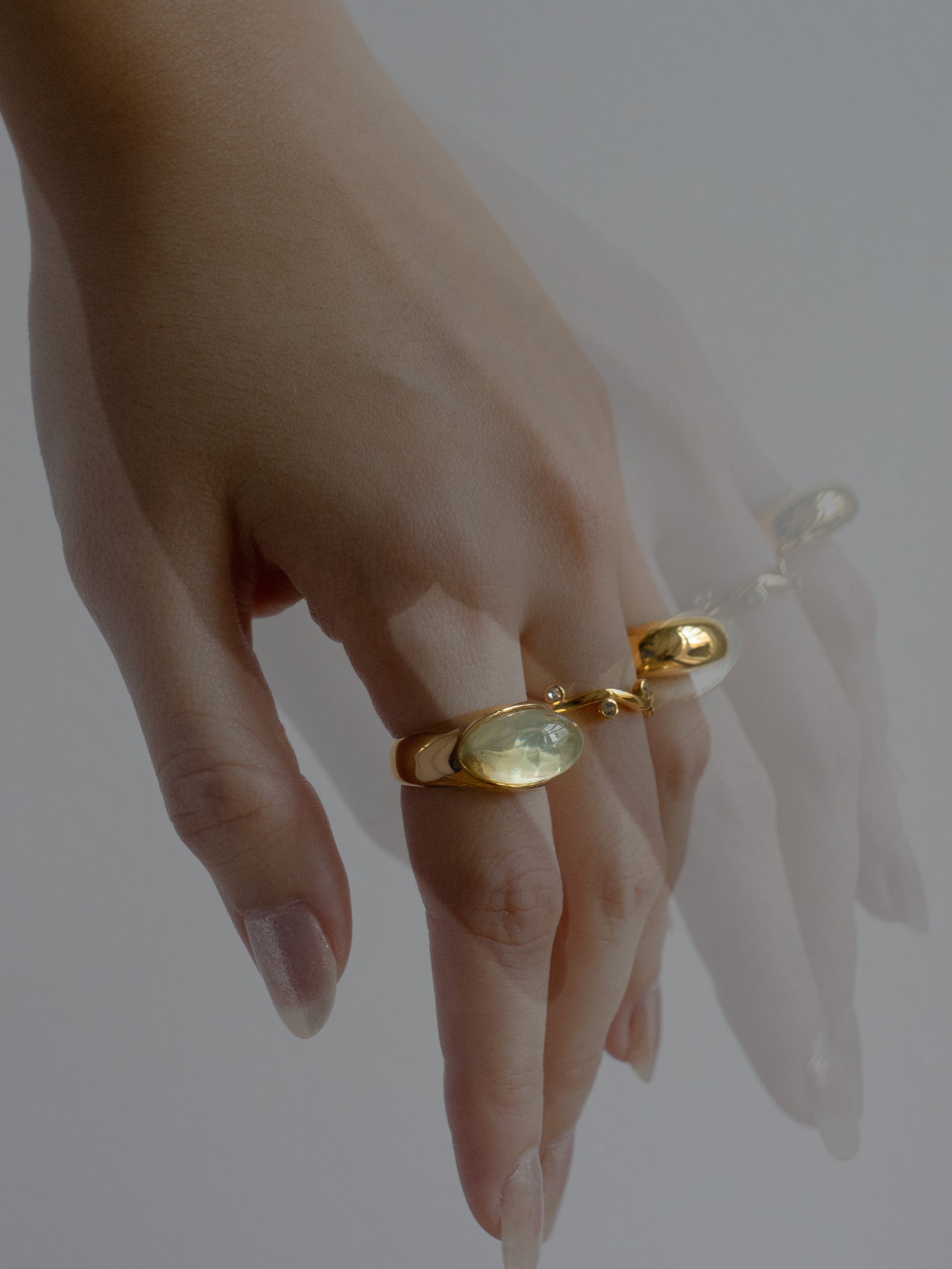 Gold Lucite Ring - Elixir