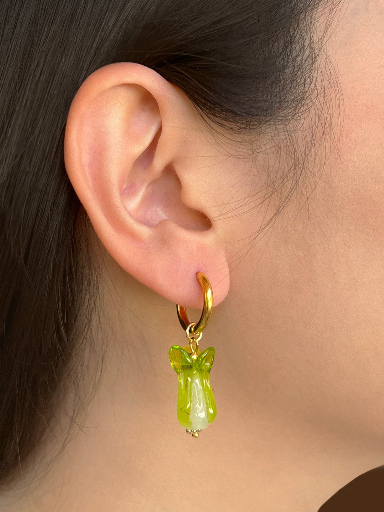 Bok Choy Hoops - Apple Green