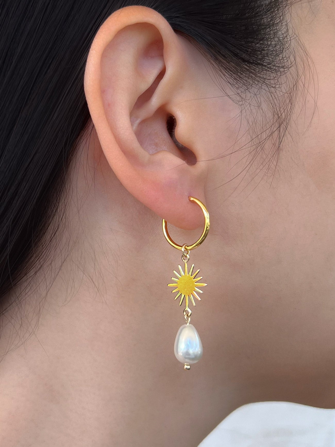 starburst mermaid earrings