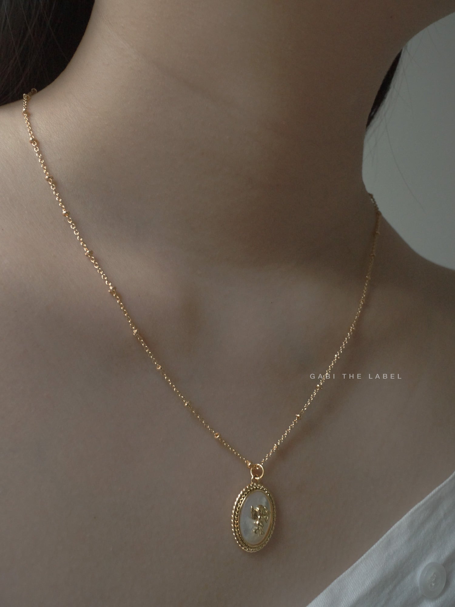 Collier de coquillages Amor *Plaqué or 14 carats