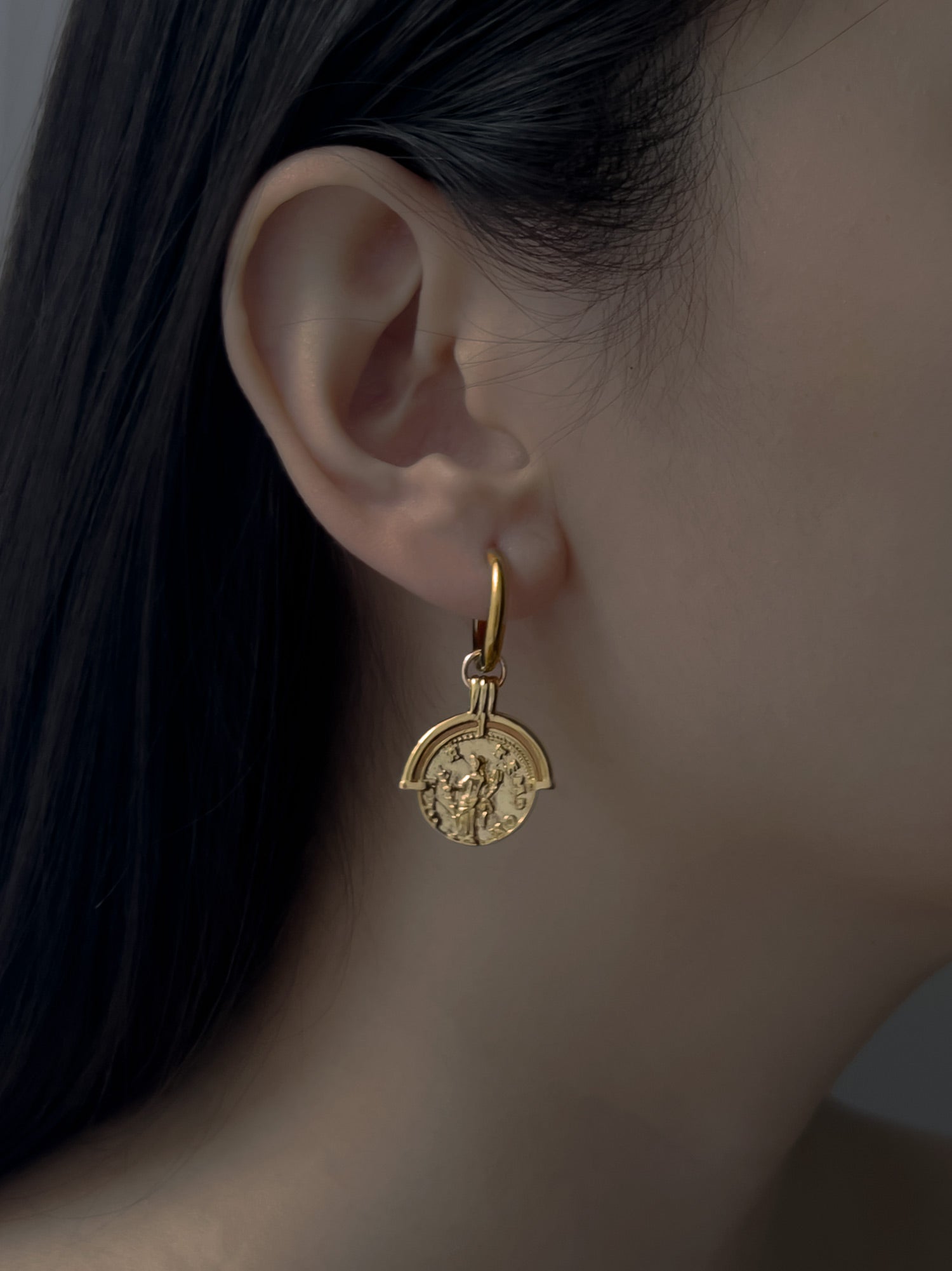 Ancient Civilisation Coin Hoops
