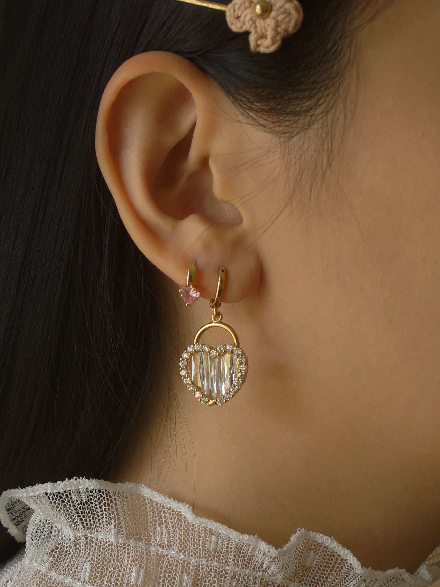 ANNABEL Huggies *Plaqué or 18 carats