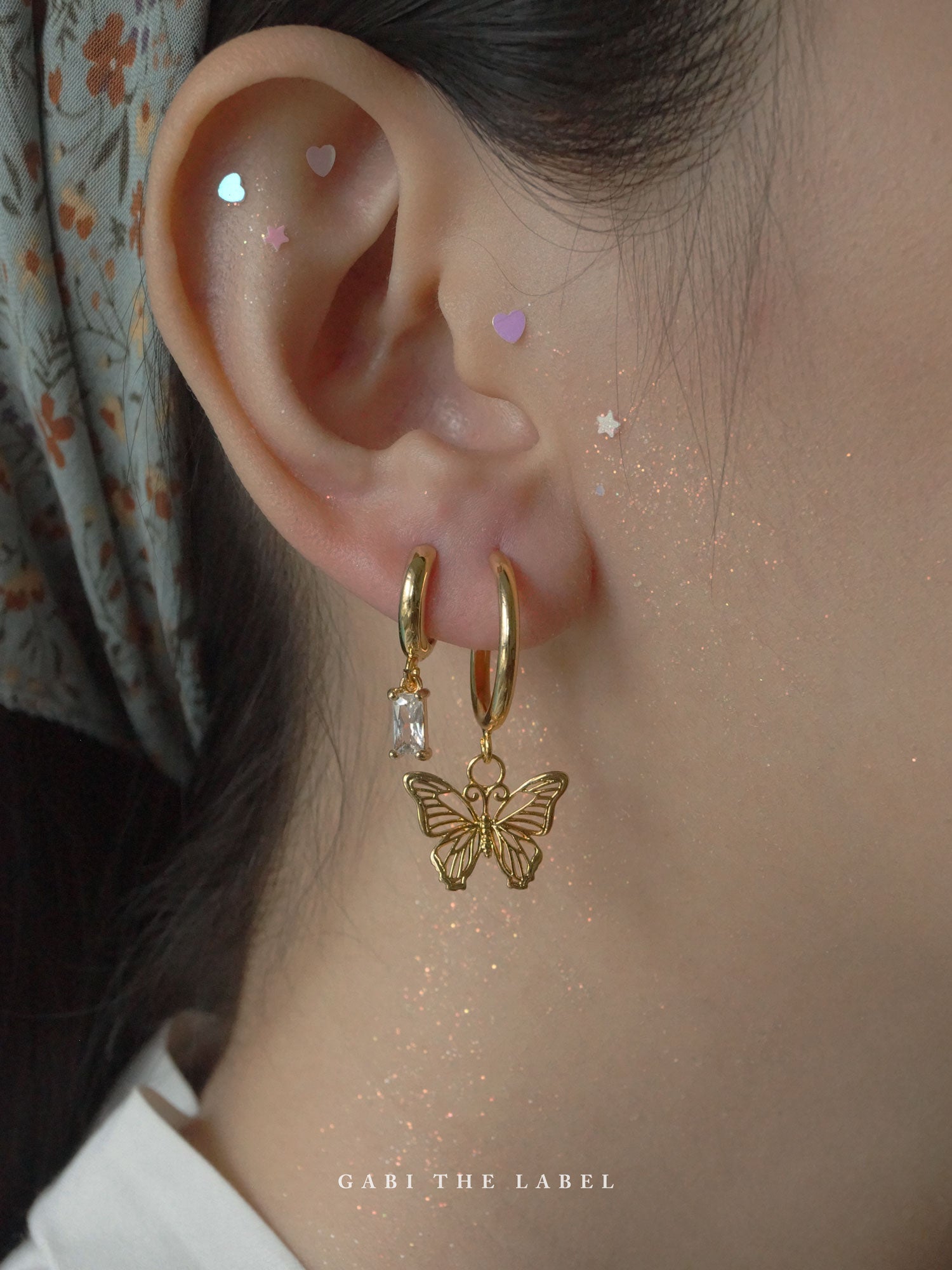 REVERIE Huggies - Transparent *Plaqué or 18 carats