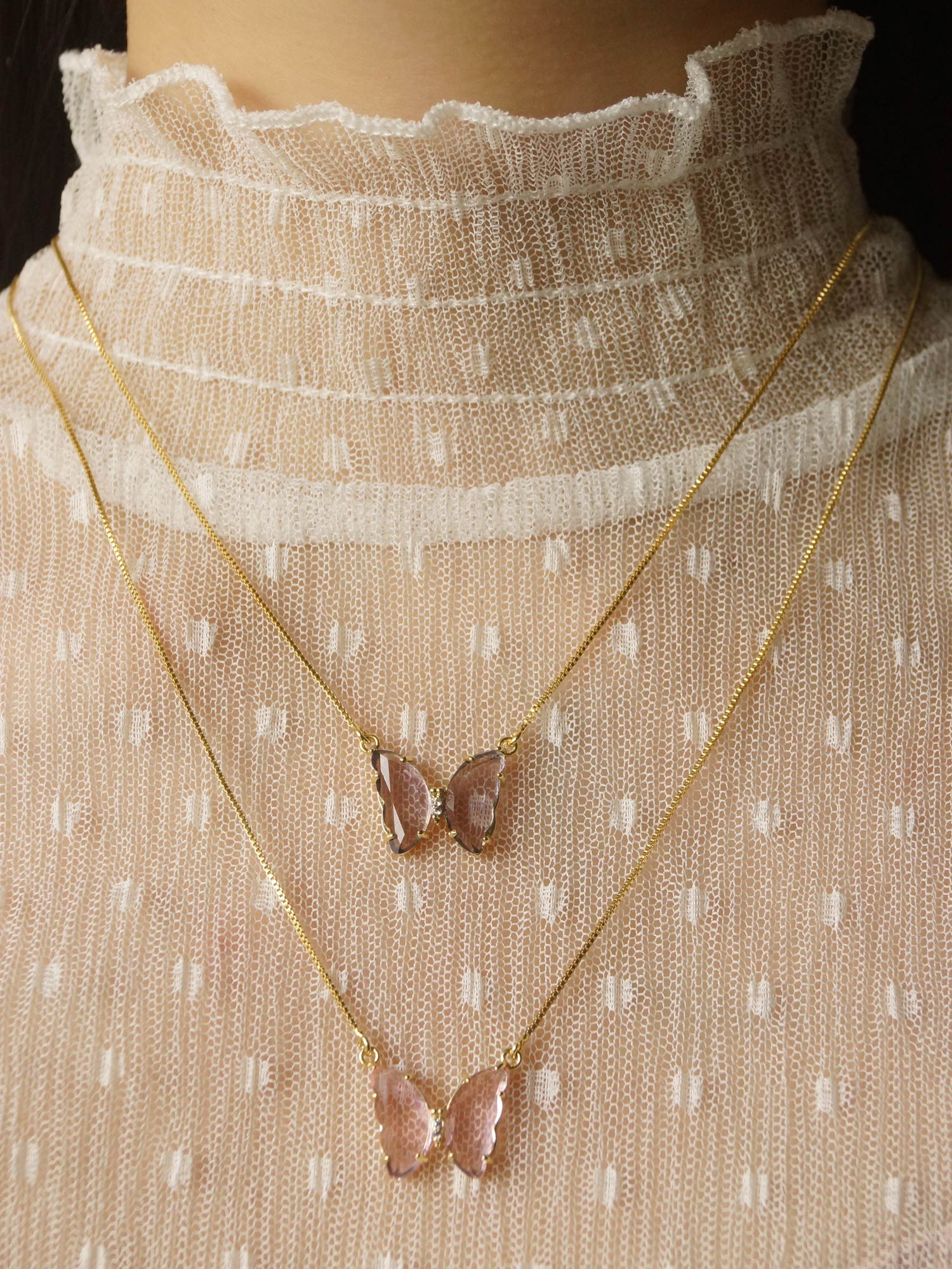 Collier LOVEDAY - Rose *Plaqué or