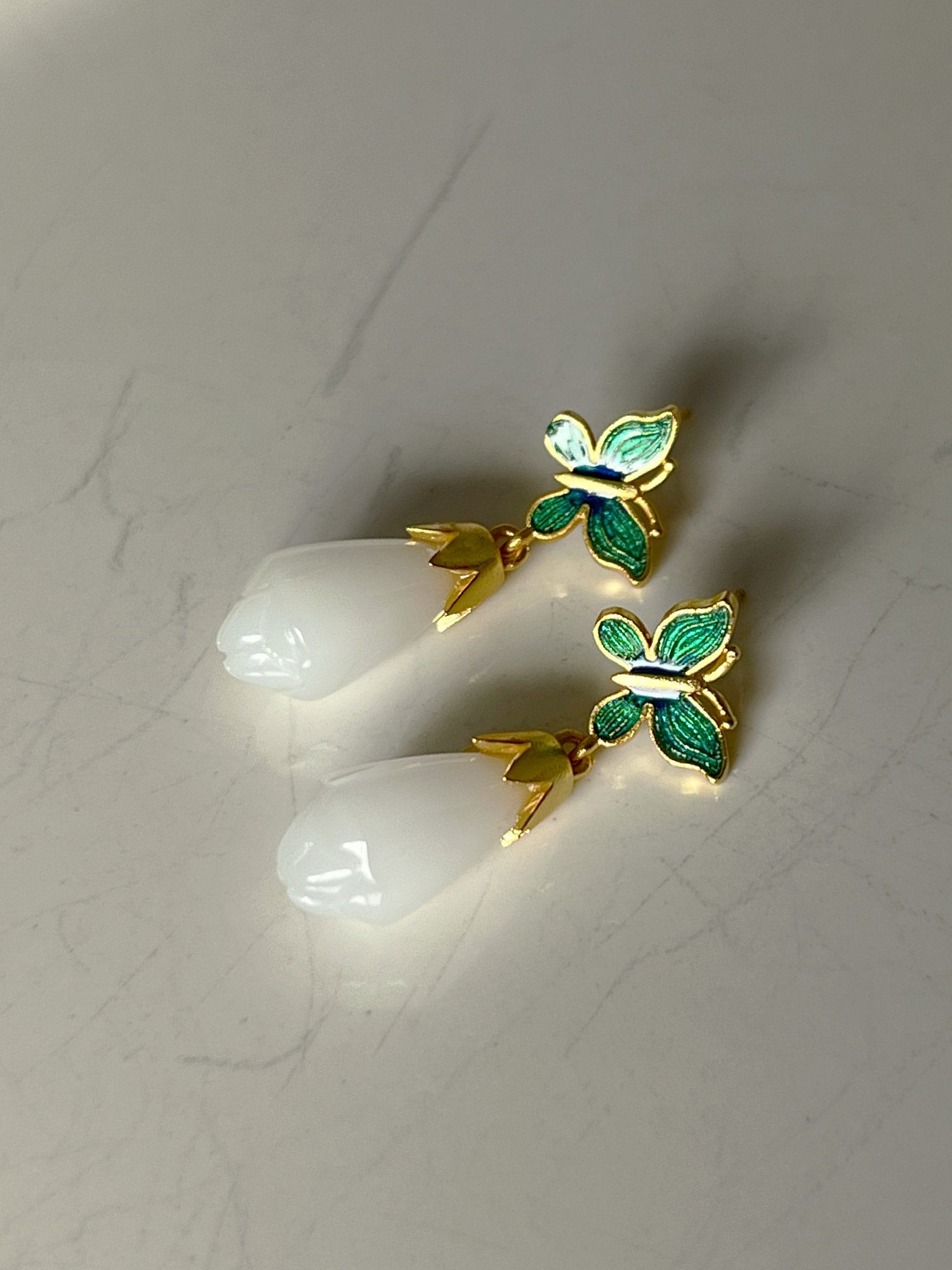Butterfly Jade Earrings