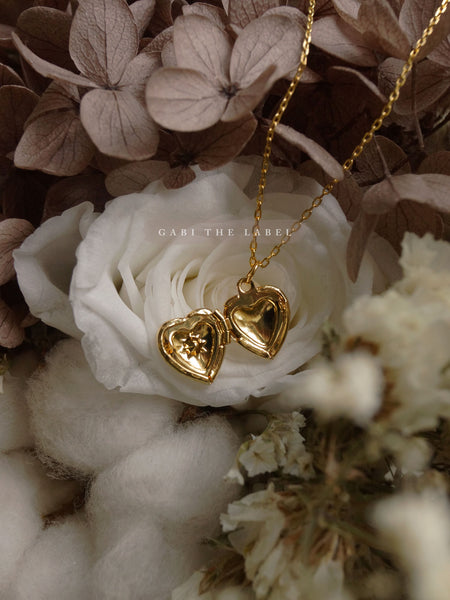 Heart of Gold Heart Lock Necklace