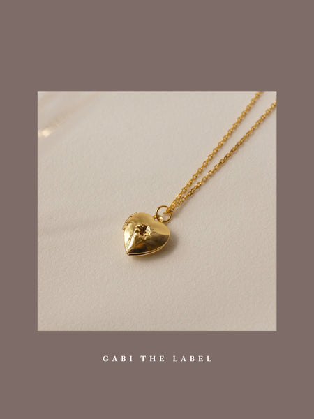 ELLIE Locket Necklace *18K Gold-plated – Gabi The Label