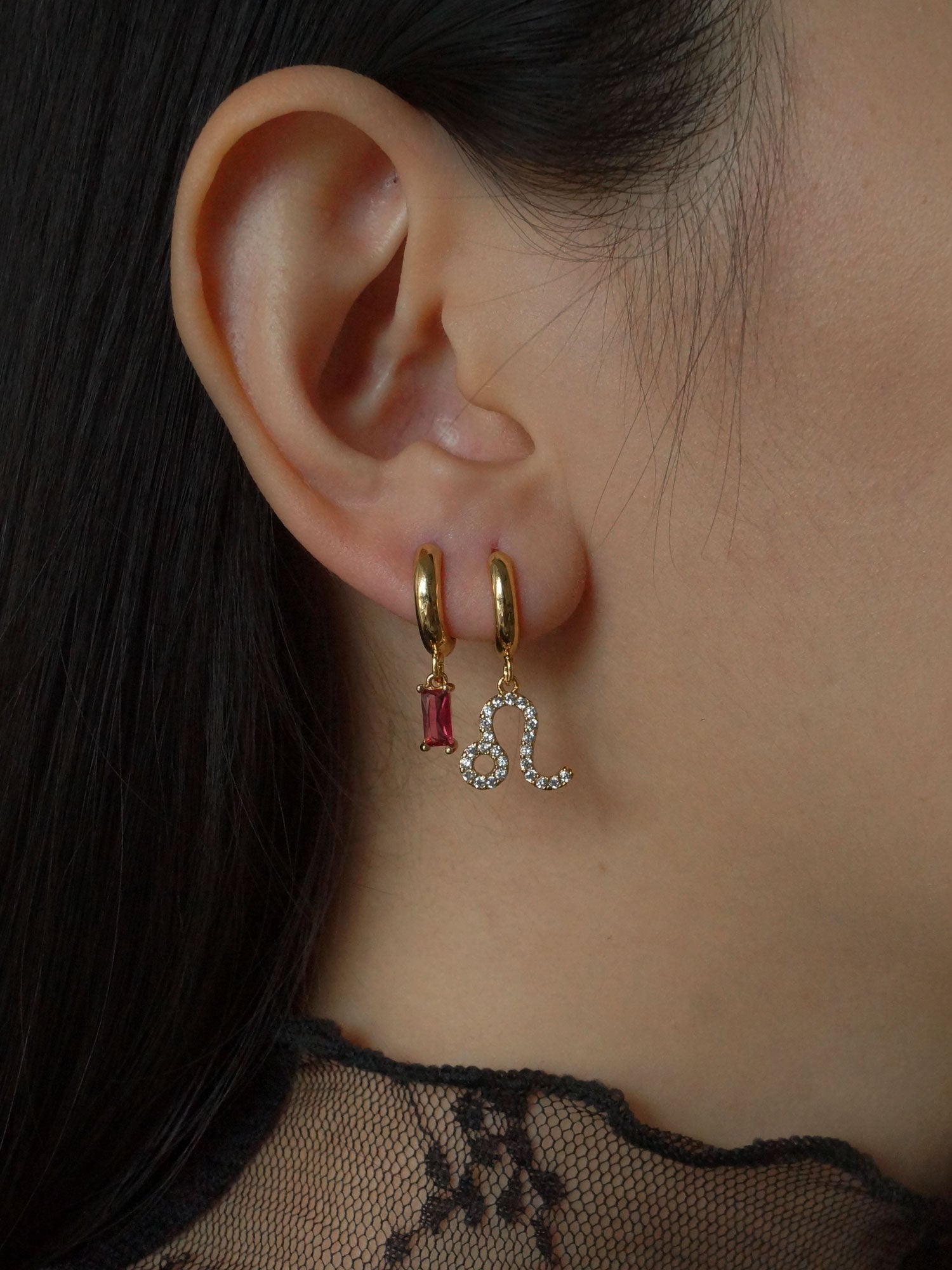 Sparkle Horoscope Huggies *Plaqué or 18 carats