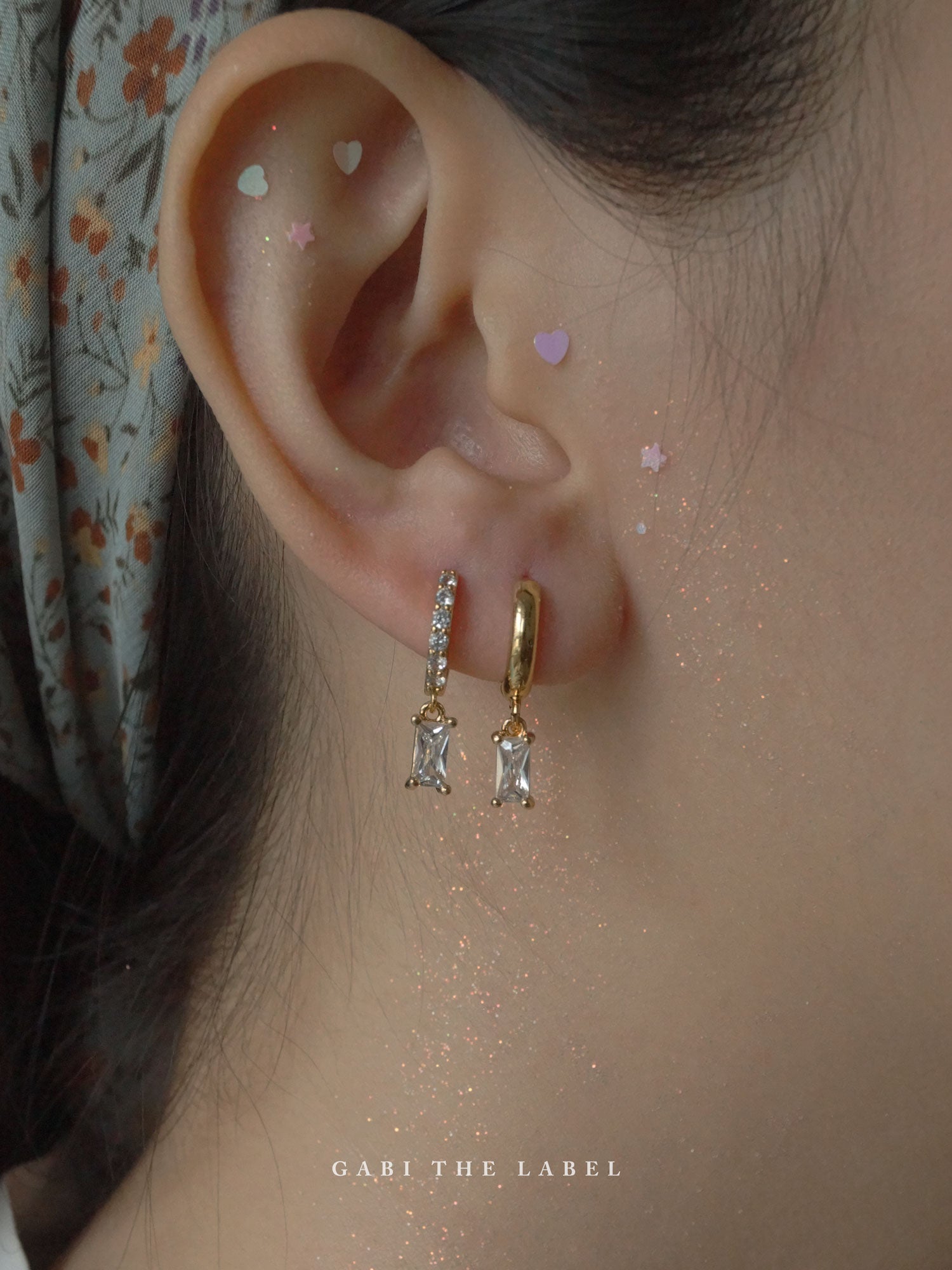 REVERIE Huggies - Transparent *Plaqué or 18 carats