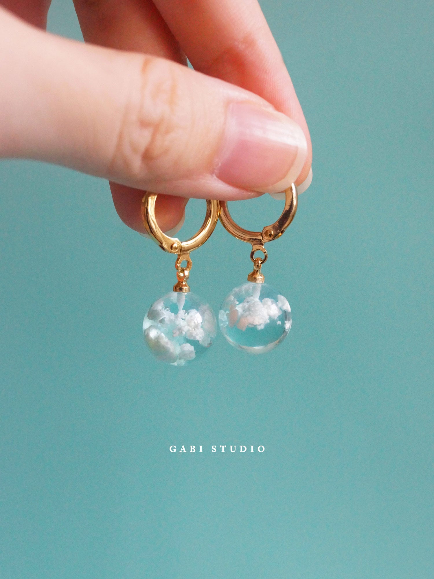 CLOUD Huggies *Plaqué or 18 carats