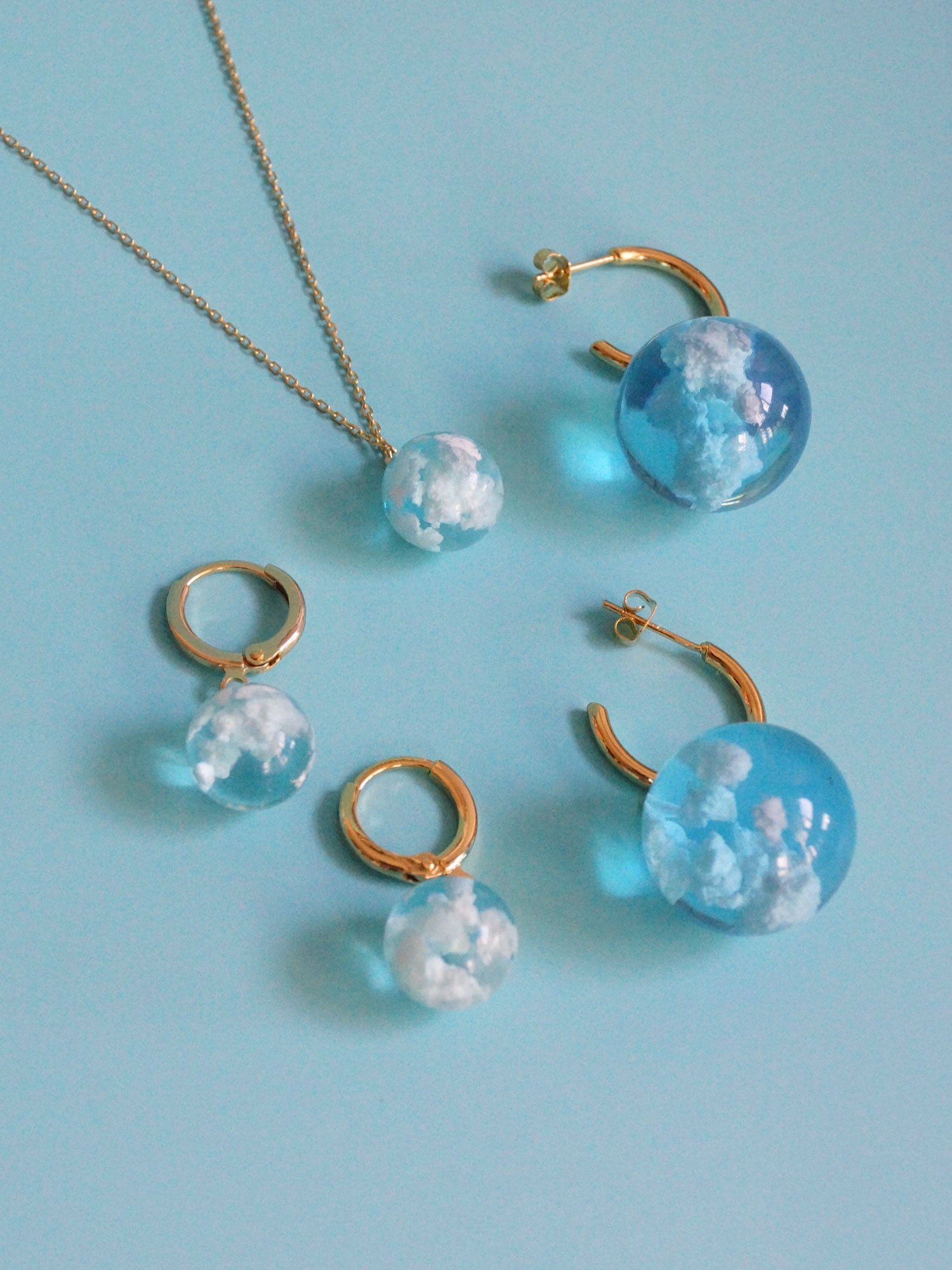 CLOUD Huggies *Plaqué or 18 carats