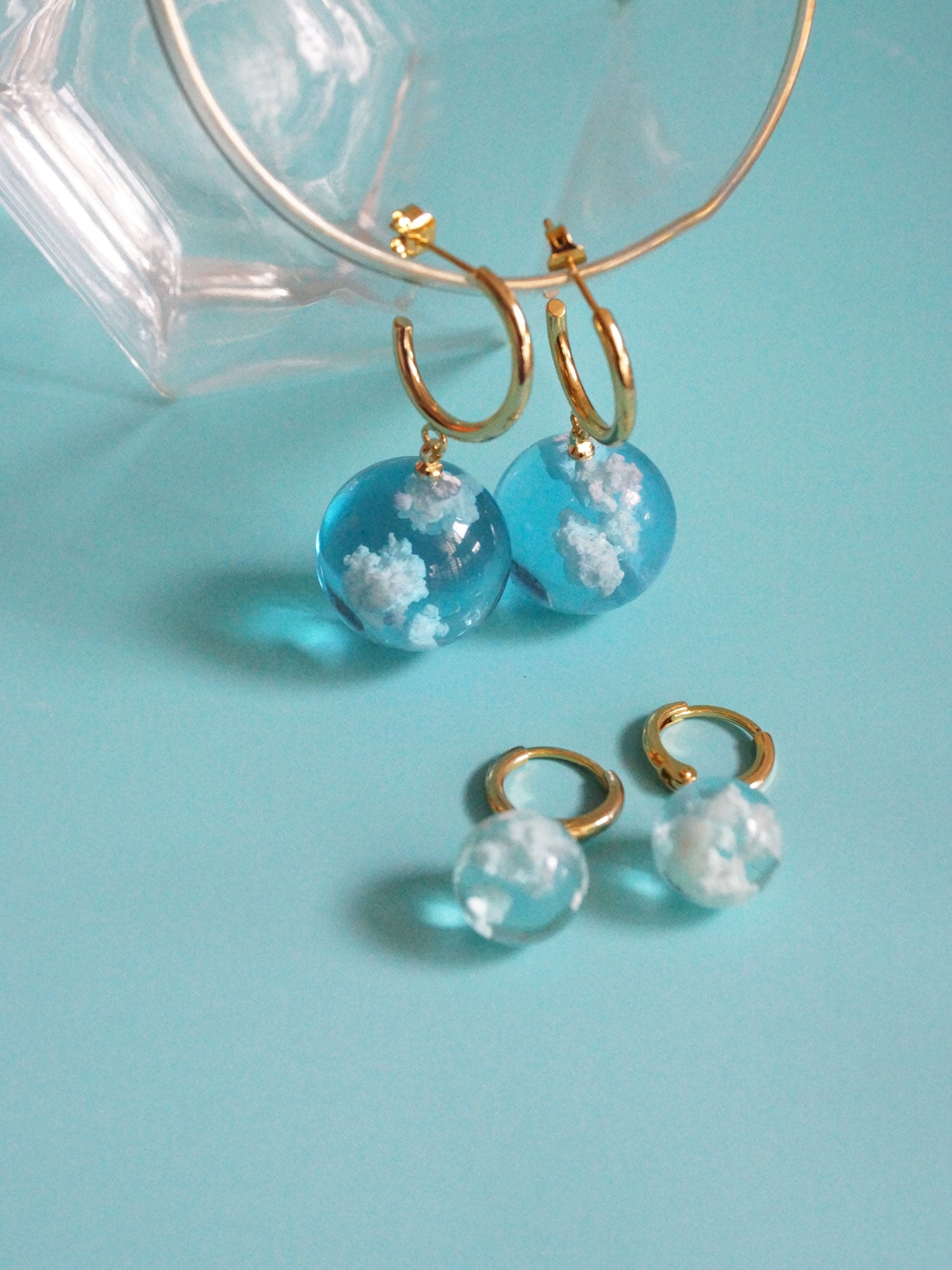 CLOUD Huggies *Plaqué or 18 carats