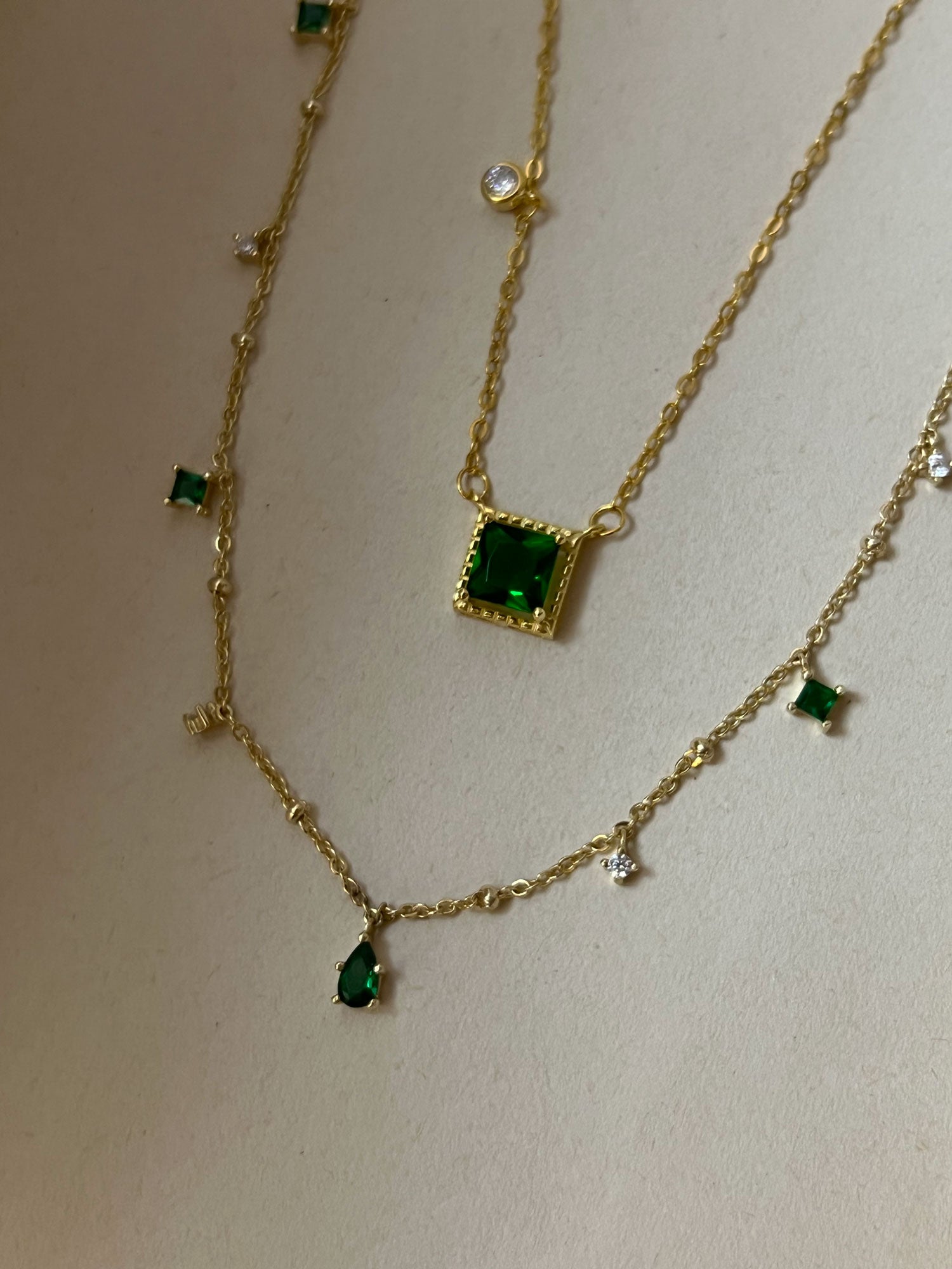 emerald green necklaces