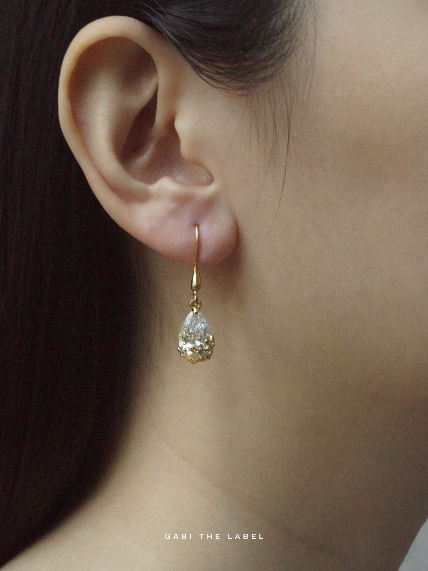 Boucles d'oreilles pendantes Freyja *Plaqué or 18 carats