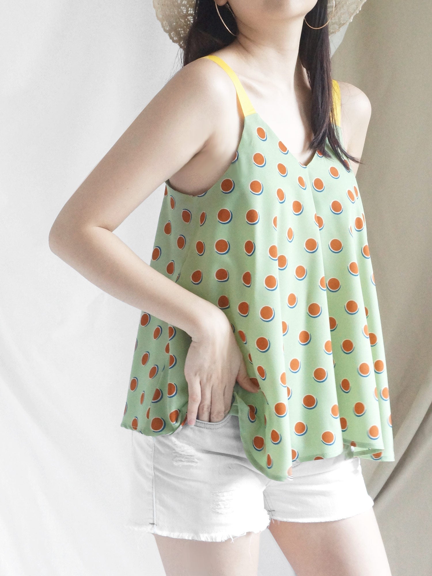 Polly Ribbon Top - White