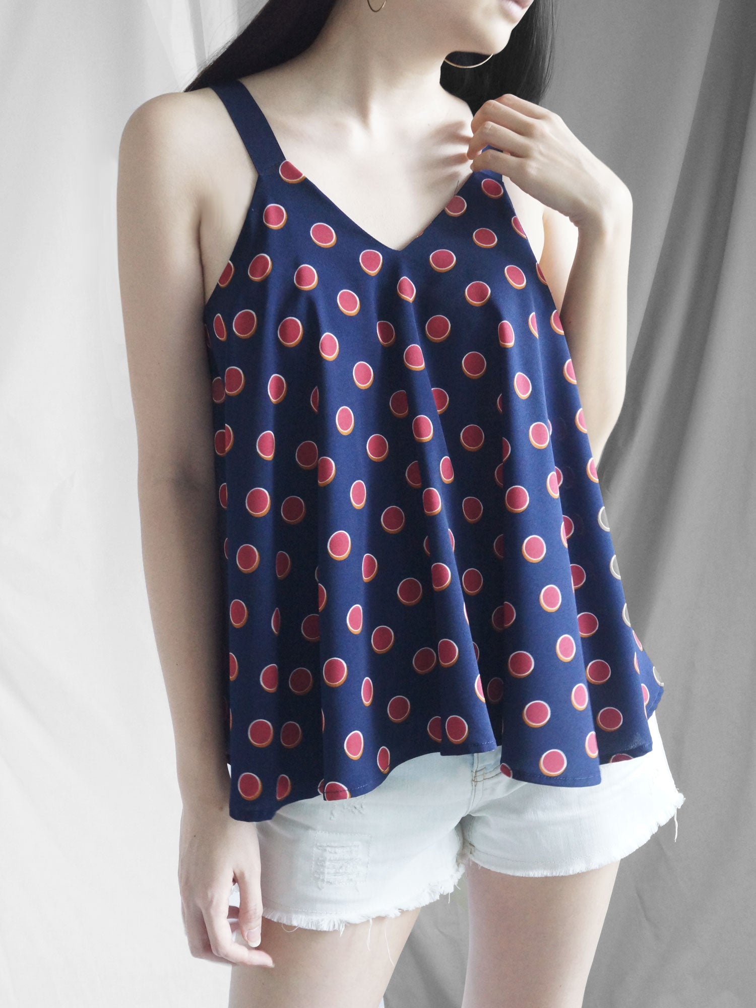 Polly Ribbon Top - White