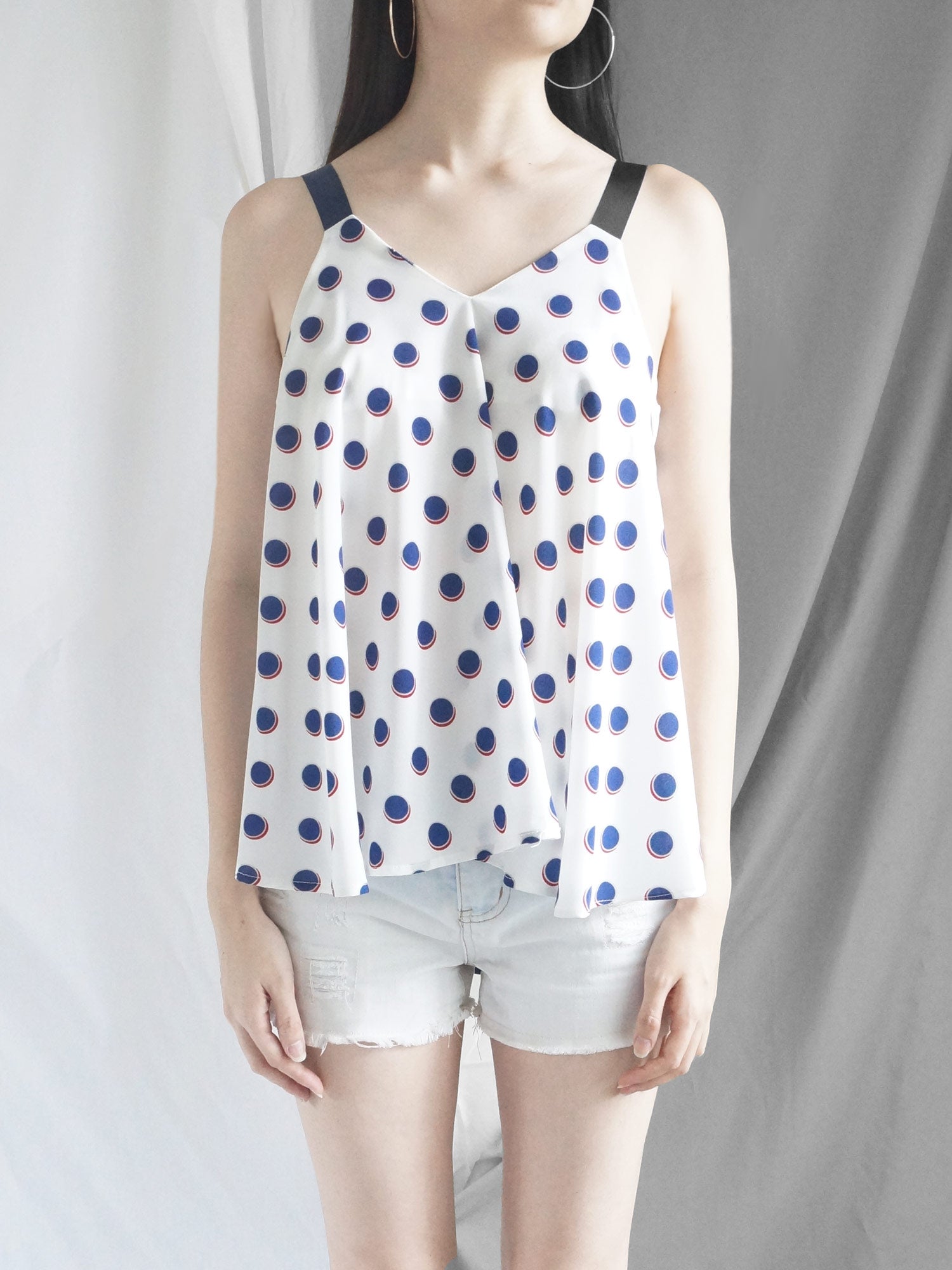 Polly Ribbon Top - White