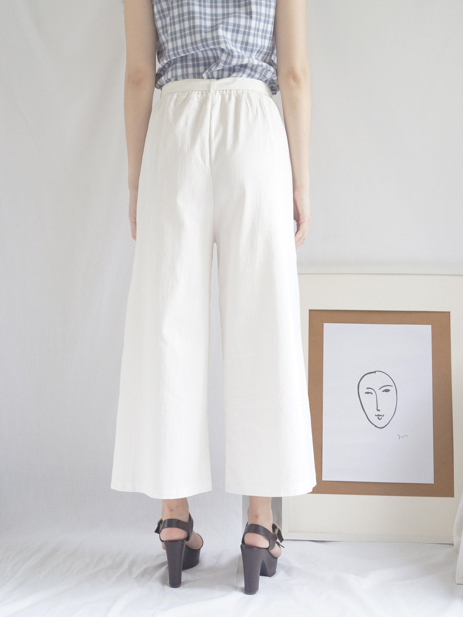 gabi label white ribbon pants 4