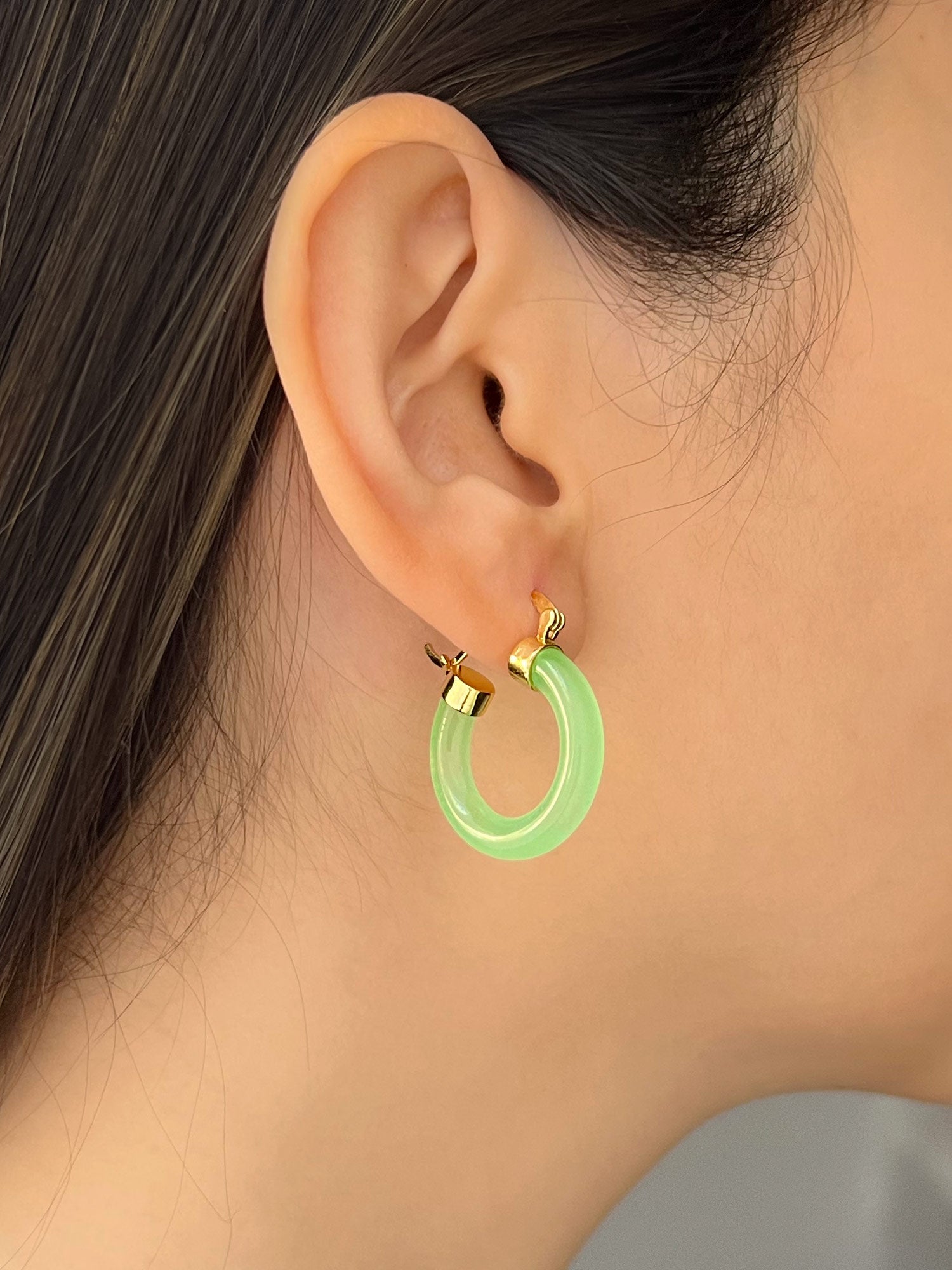 green jade hoops model