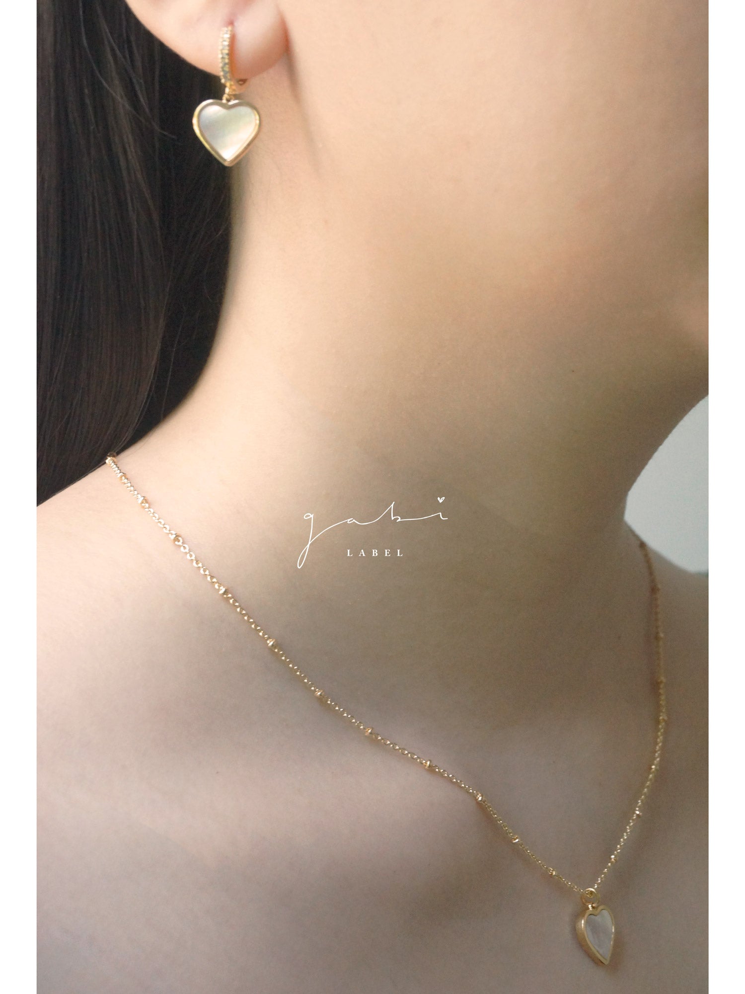 Collier pendentif coquillage coeur