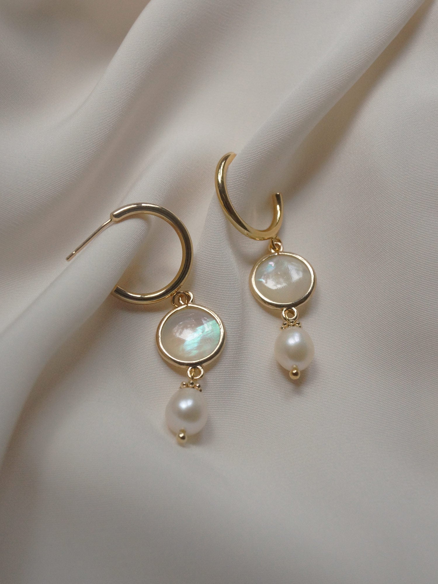 Boucles d'oreilles Hildur - Coquillage *Plaqué or 18 carats