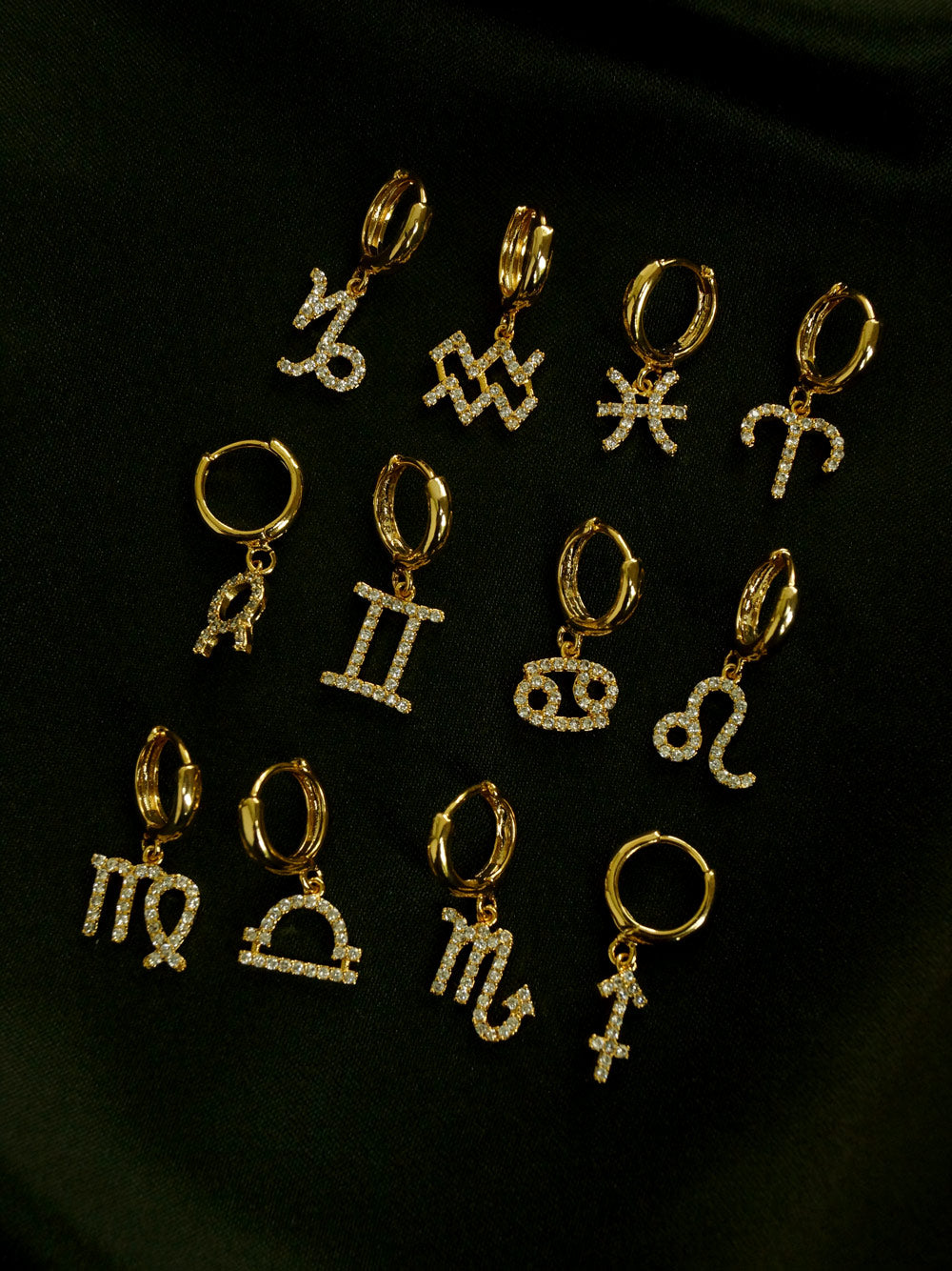 Sparkle Horoscope Huggies *Plaqué or 18 carats