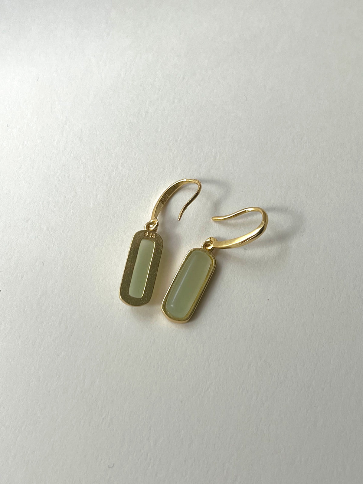 Jade Pendant Earrings