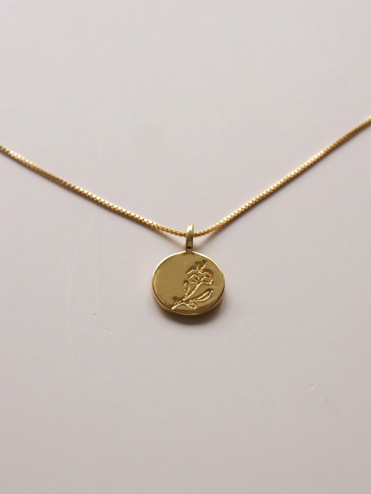 Peony Pendant Necklace *18K Gold-plated