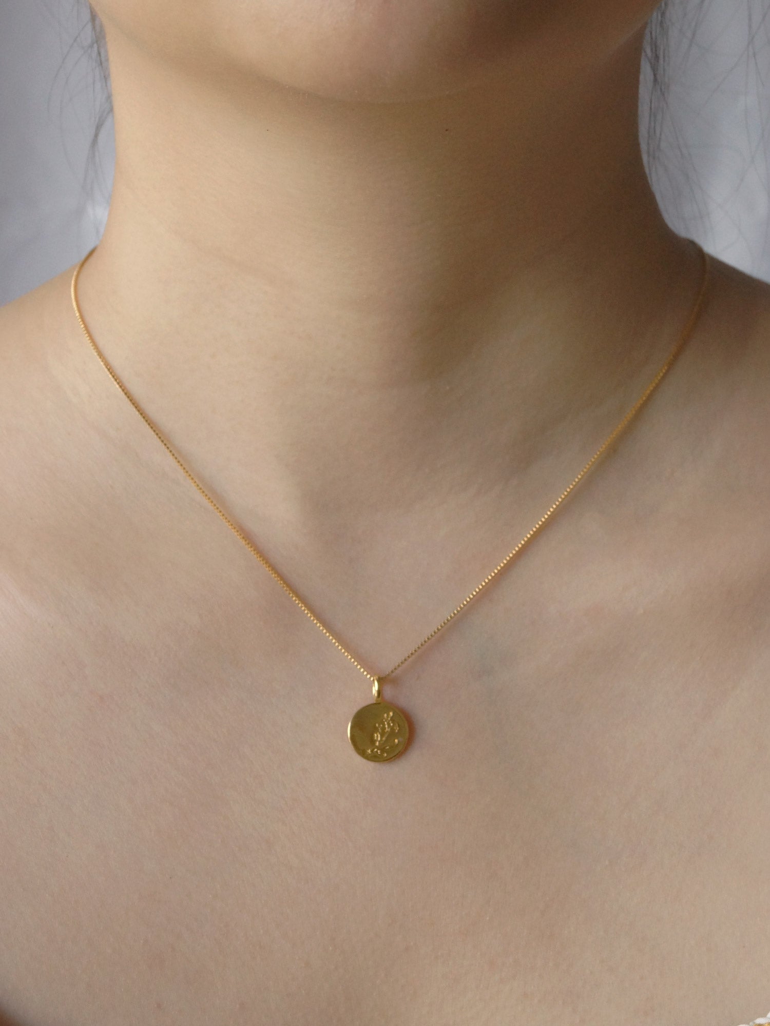 Peony Pendant Necklace *18K Gold-plated