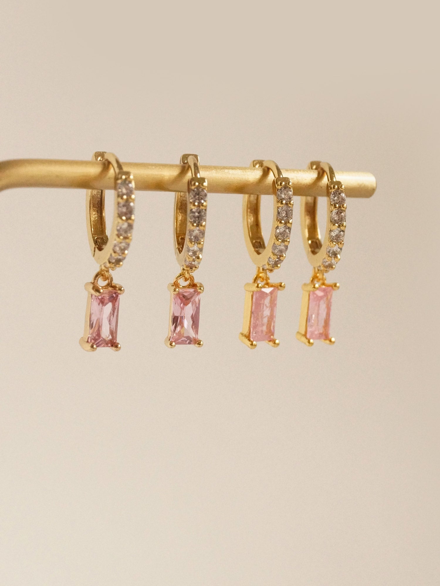 DREAM Huggies - Rose *Plaqué or 18 carats